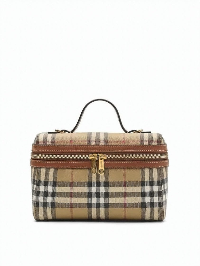 Burberry Rectangular Check Pattern Shoulder Bag