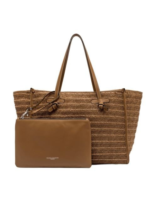 Marcella Straw Handbag With Internal Pouch