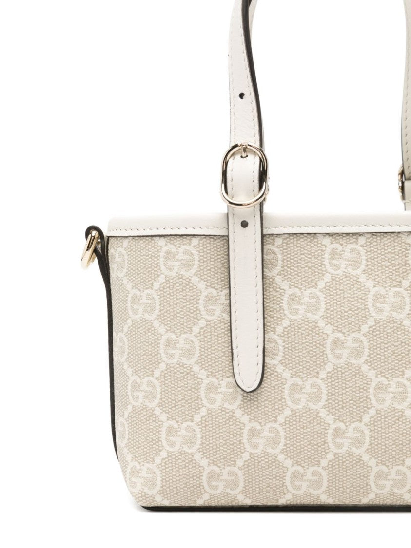 Gucci Compact Handbag With Beige Monogram