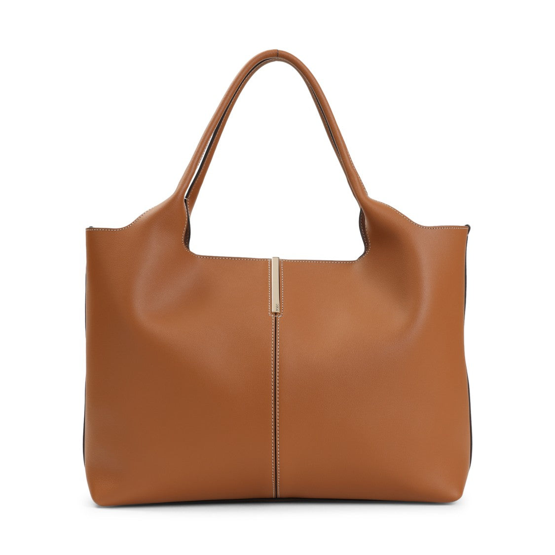 Tod's Ebr Shopping Brown Calf Leather Tote Bag