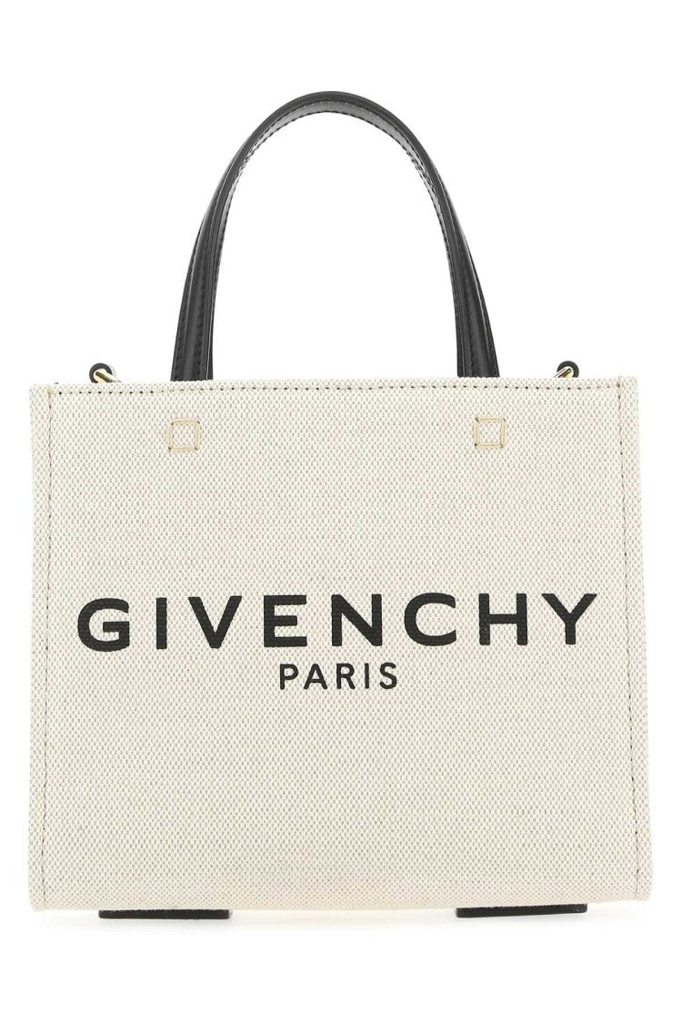 Givenchy Ivory Canvas Mini G-Tote Handbag
