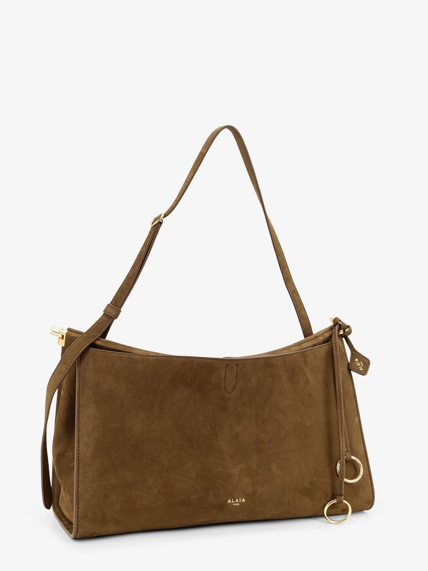 Le Click Pocket 35 nabuck shoulder bag