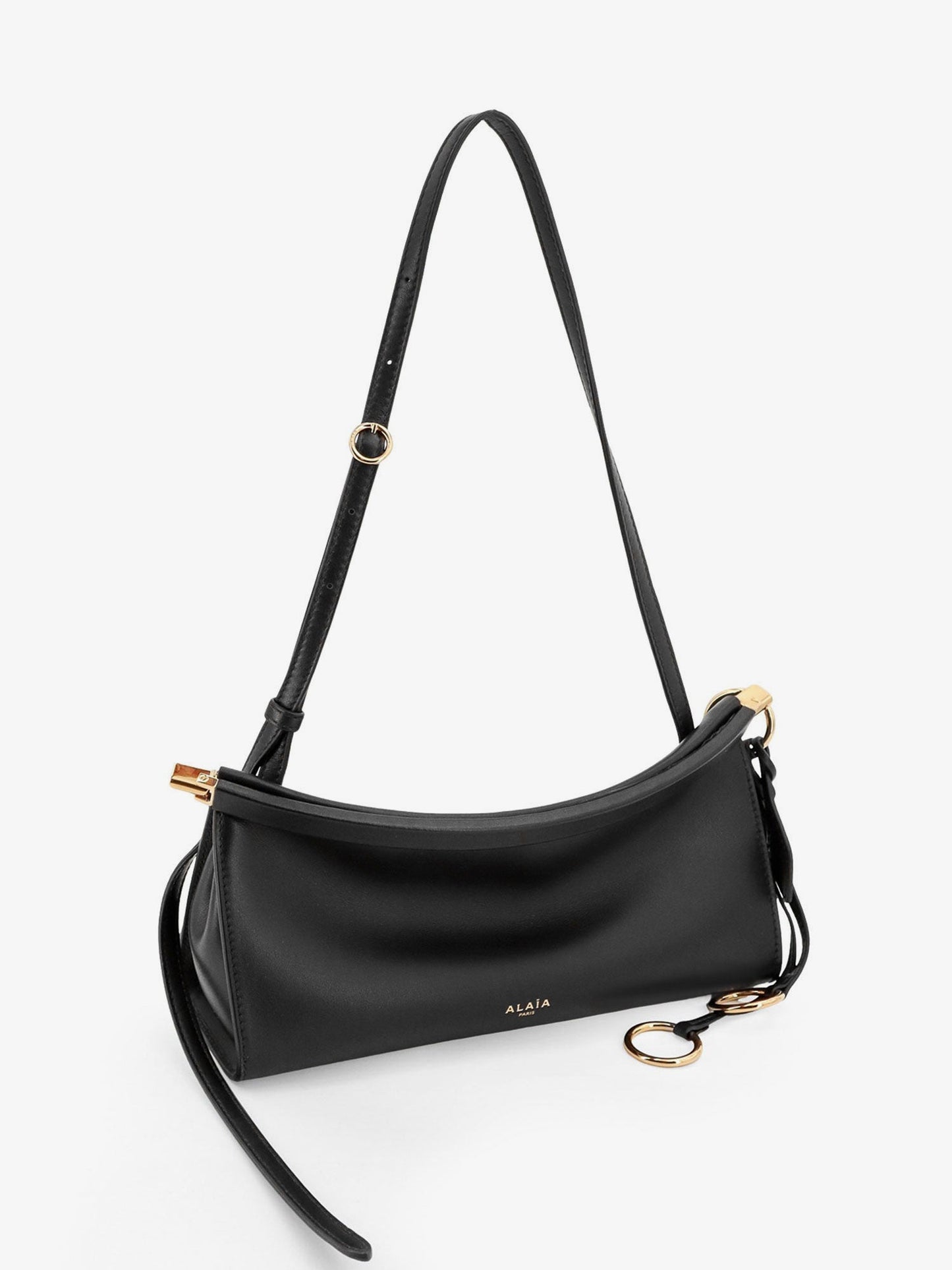 Le Click East West Small leather crossbody bag