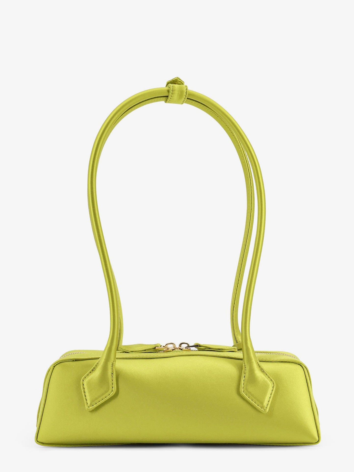 Le Teckel satin shoulder bag with front logo
