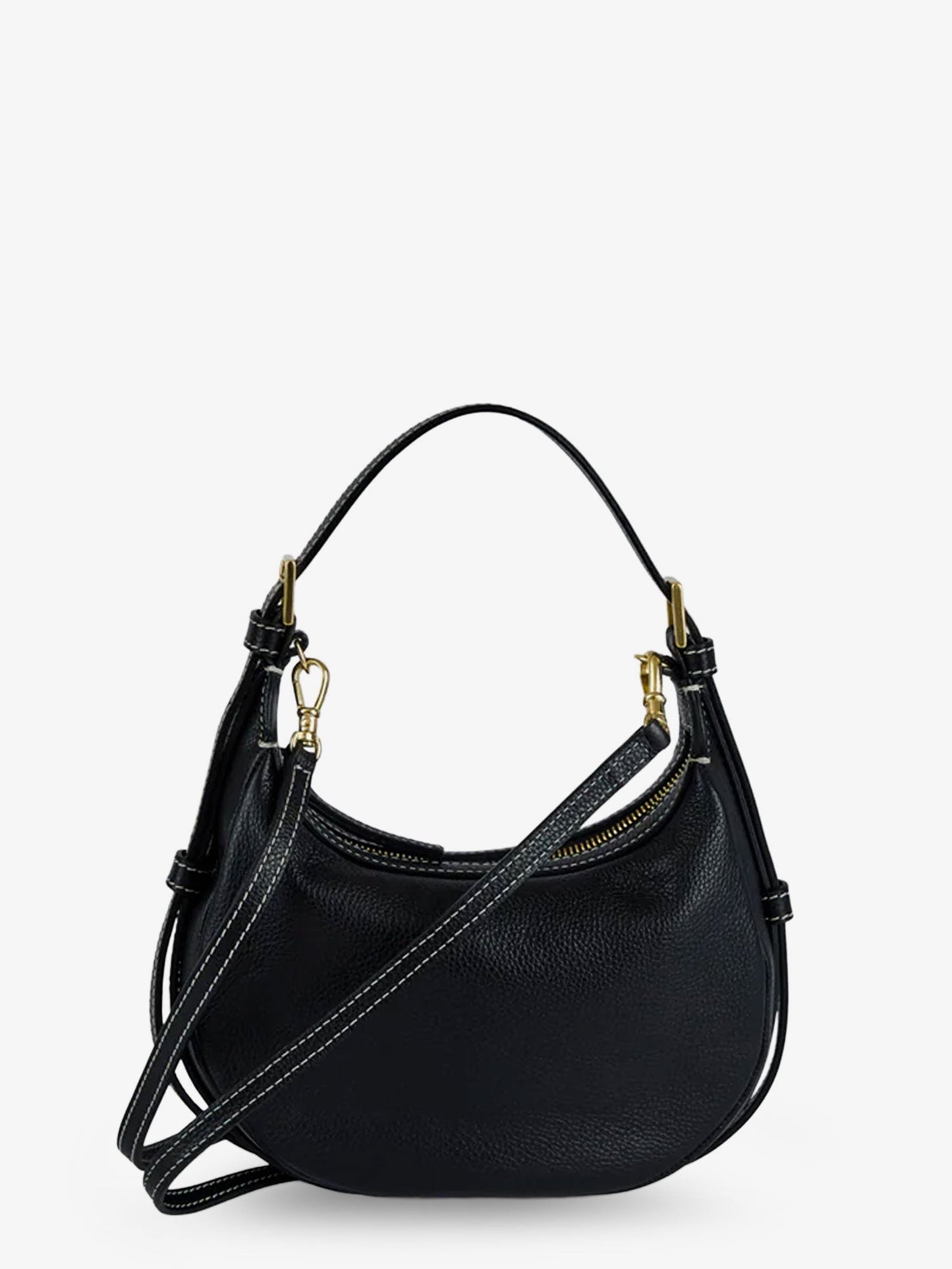 Silea Mandorla leather crossbody bag
