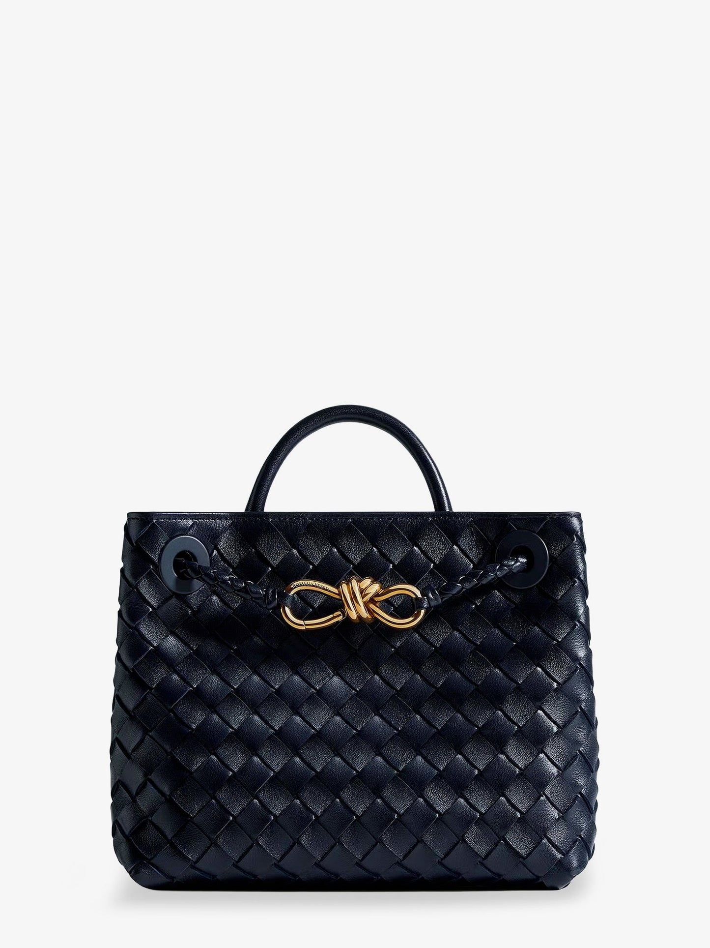 Andiamo leather shoulder bag with Intrecciato motif