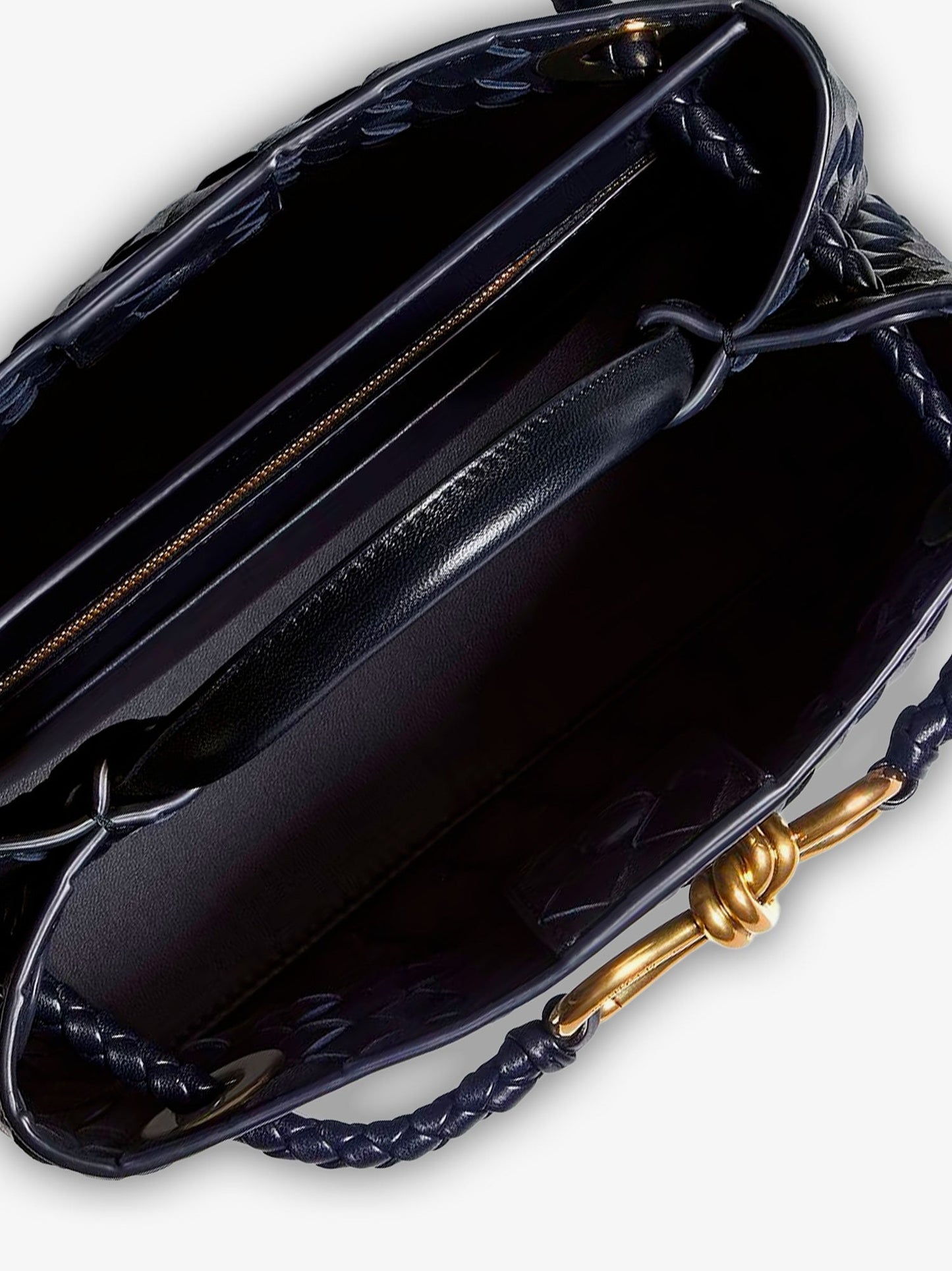 Andiamo leather shoulder bag with Intrecciato motif
