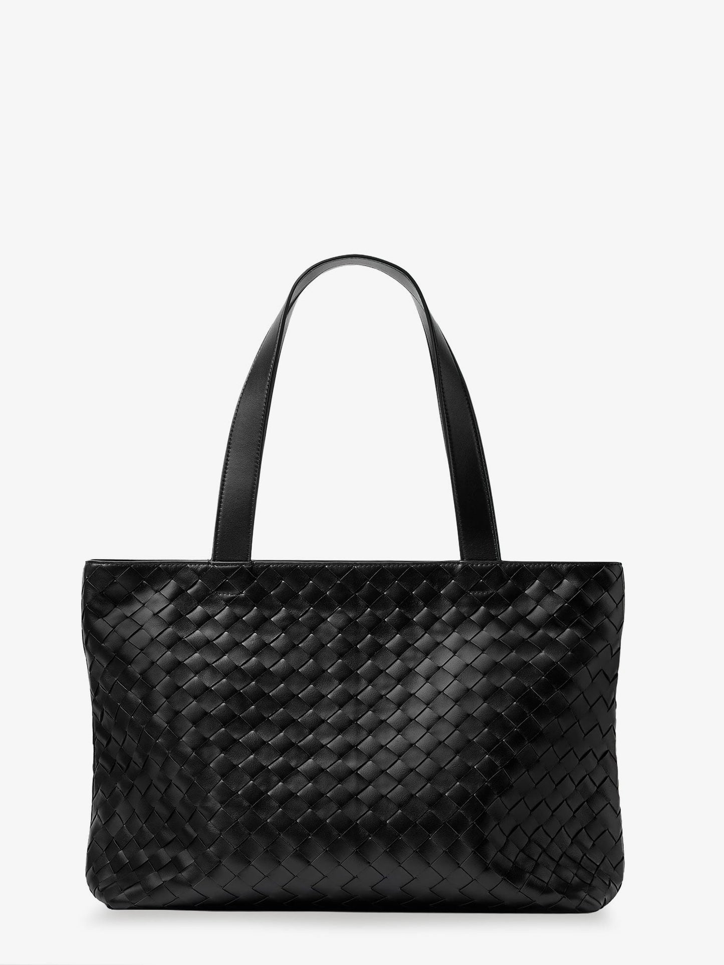 Leather shoulder bag with Intrecciato motif