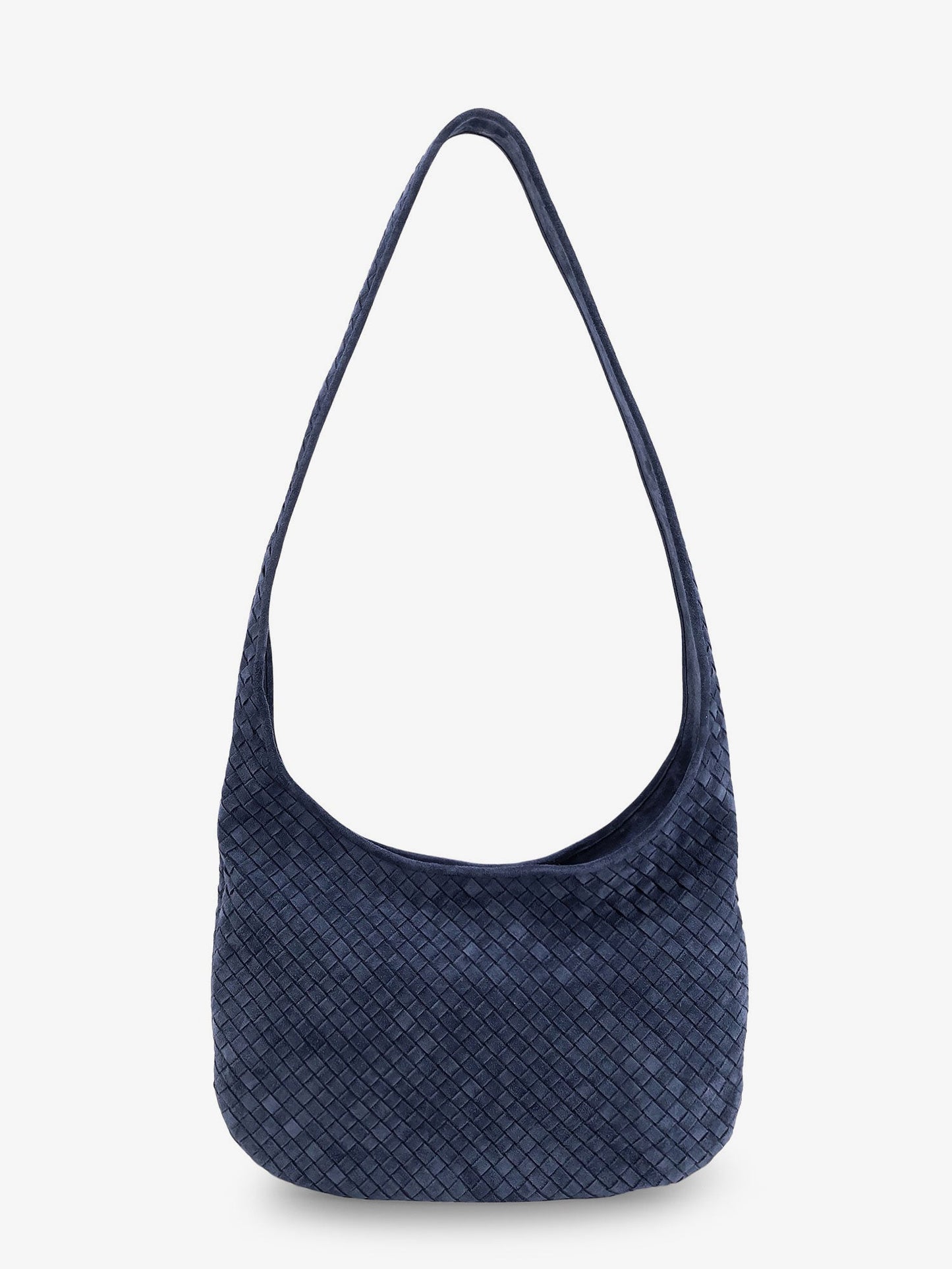 Veneto suede crossbody bag with Intrecciato motif