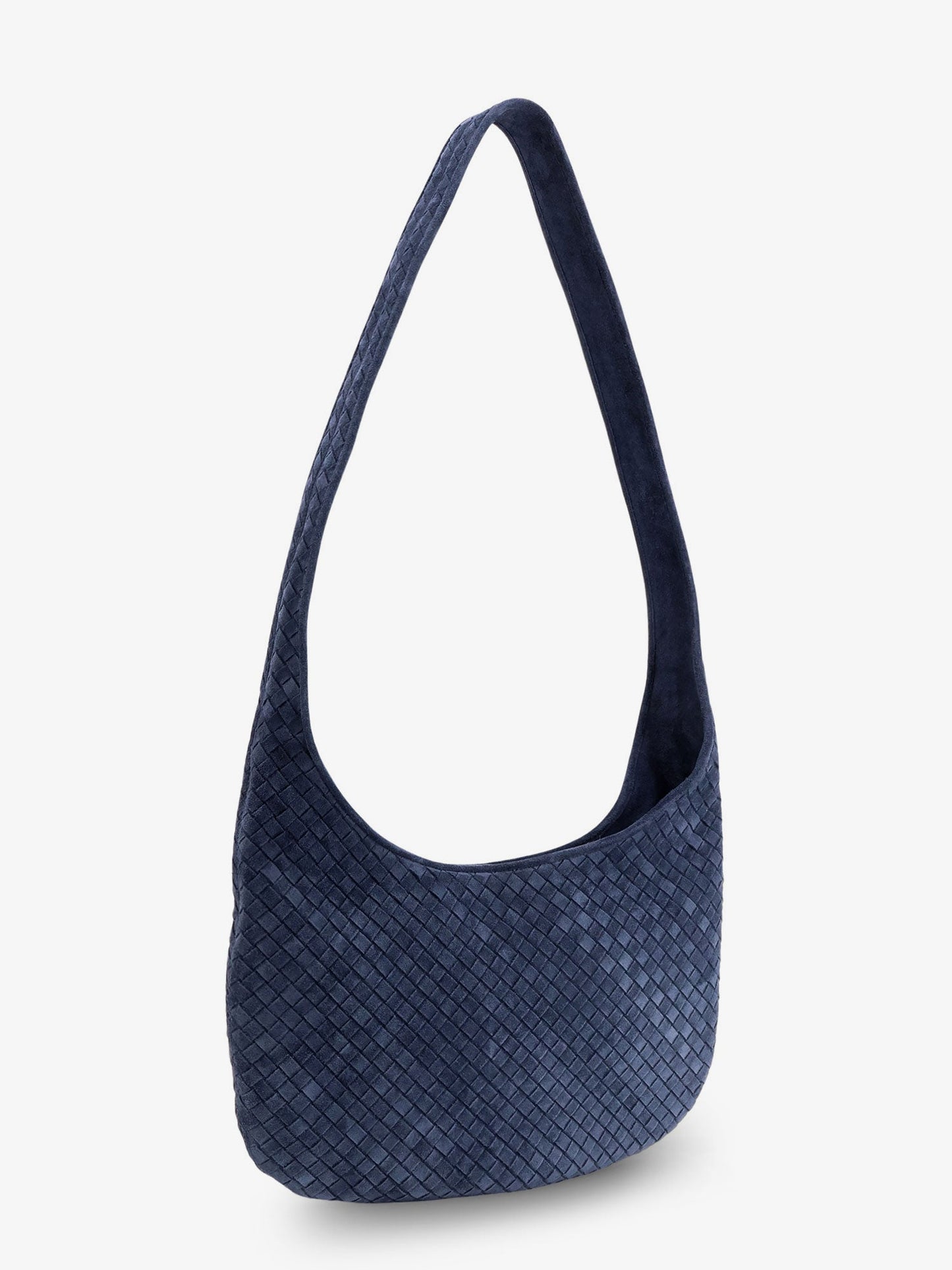 Veneto suede crossbody bag with Intrecciato motif