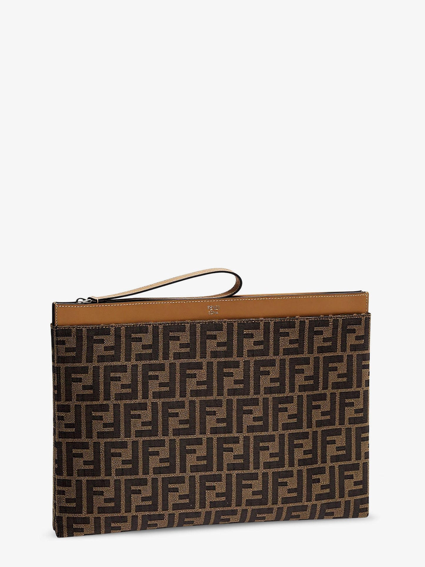 FF Jacquard Fabric Flat Pouch Large