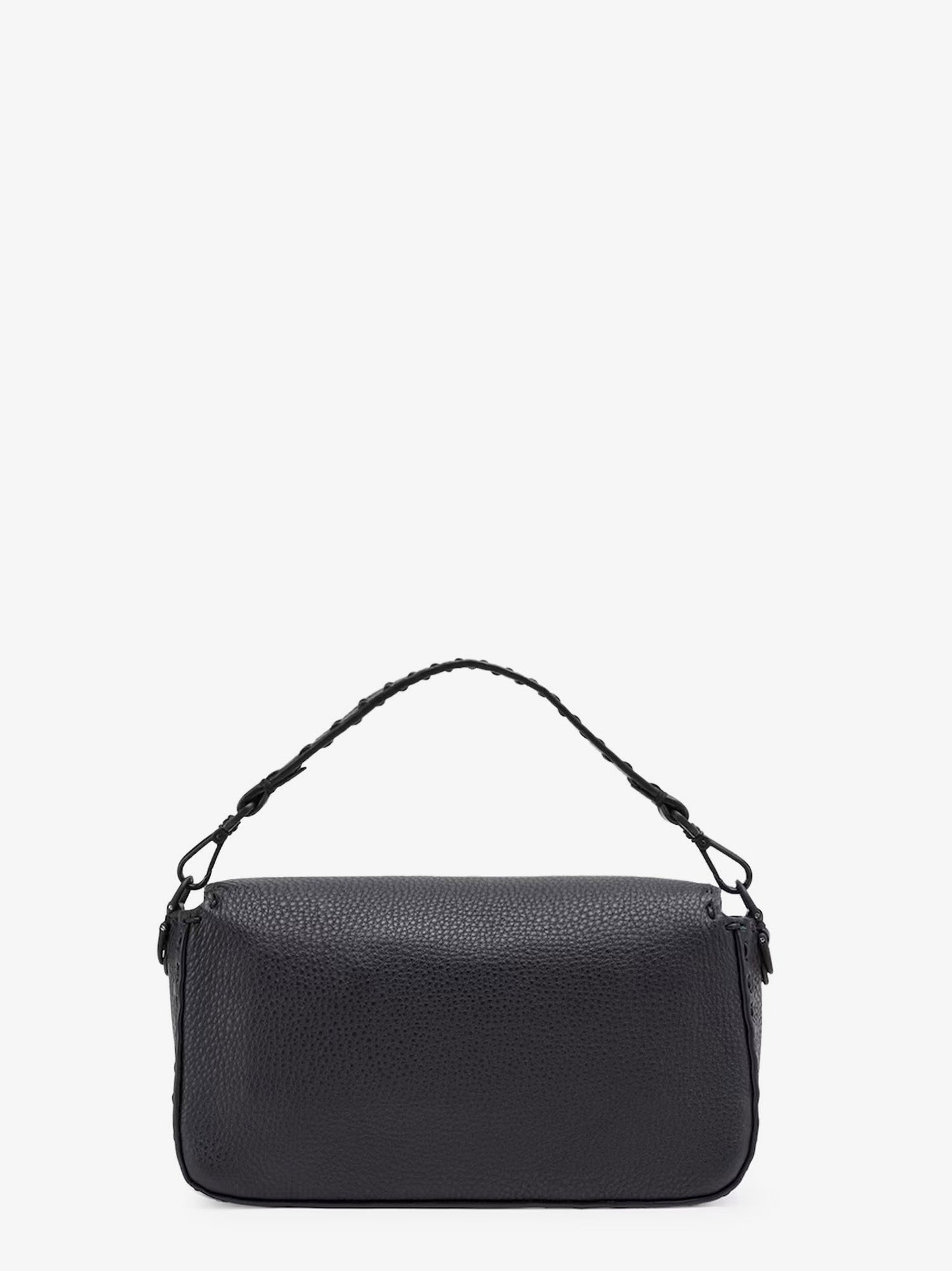 Baguette leather shoulder bag with Selleria stitchings