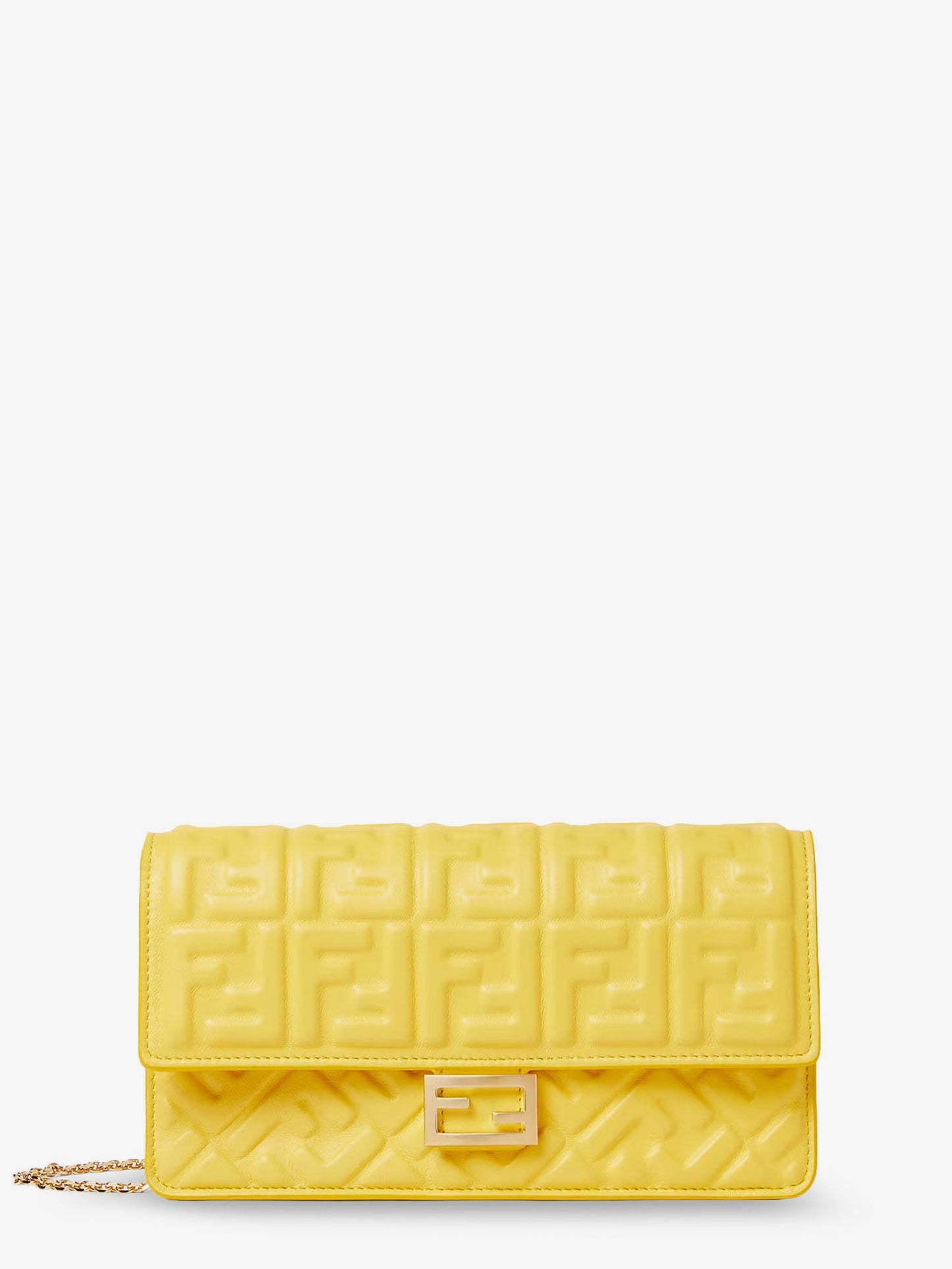 Leather Wallet on Chain Baguette