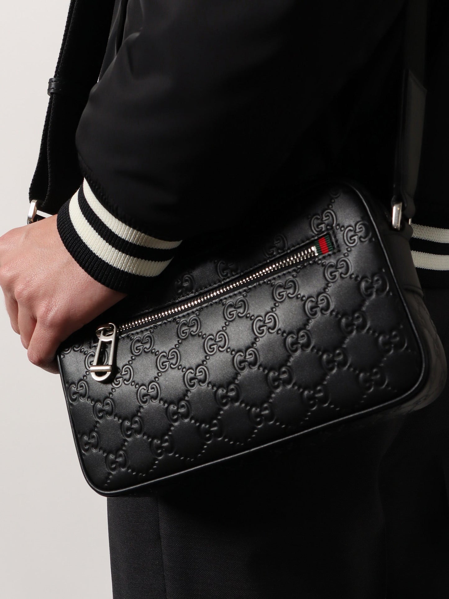 GG Emblem leather crossbody bag