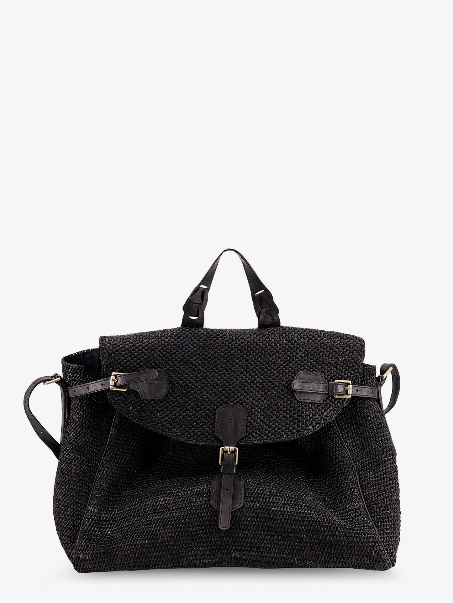 Alpha Raffia Shoulder Bag