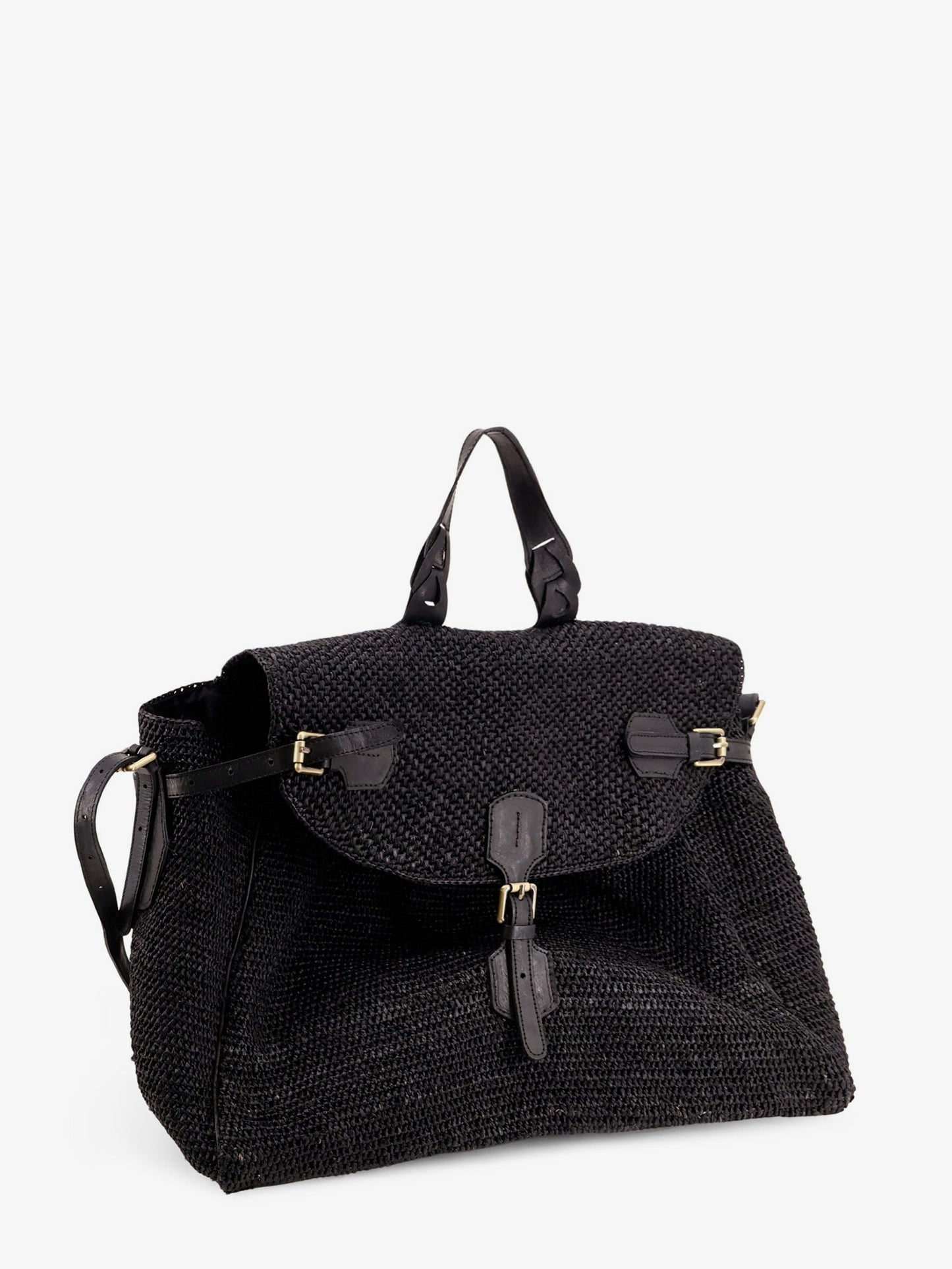 Alpha Raffia Shoulder Bag