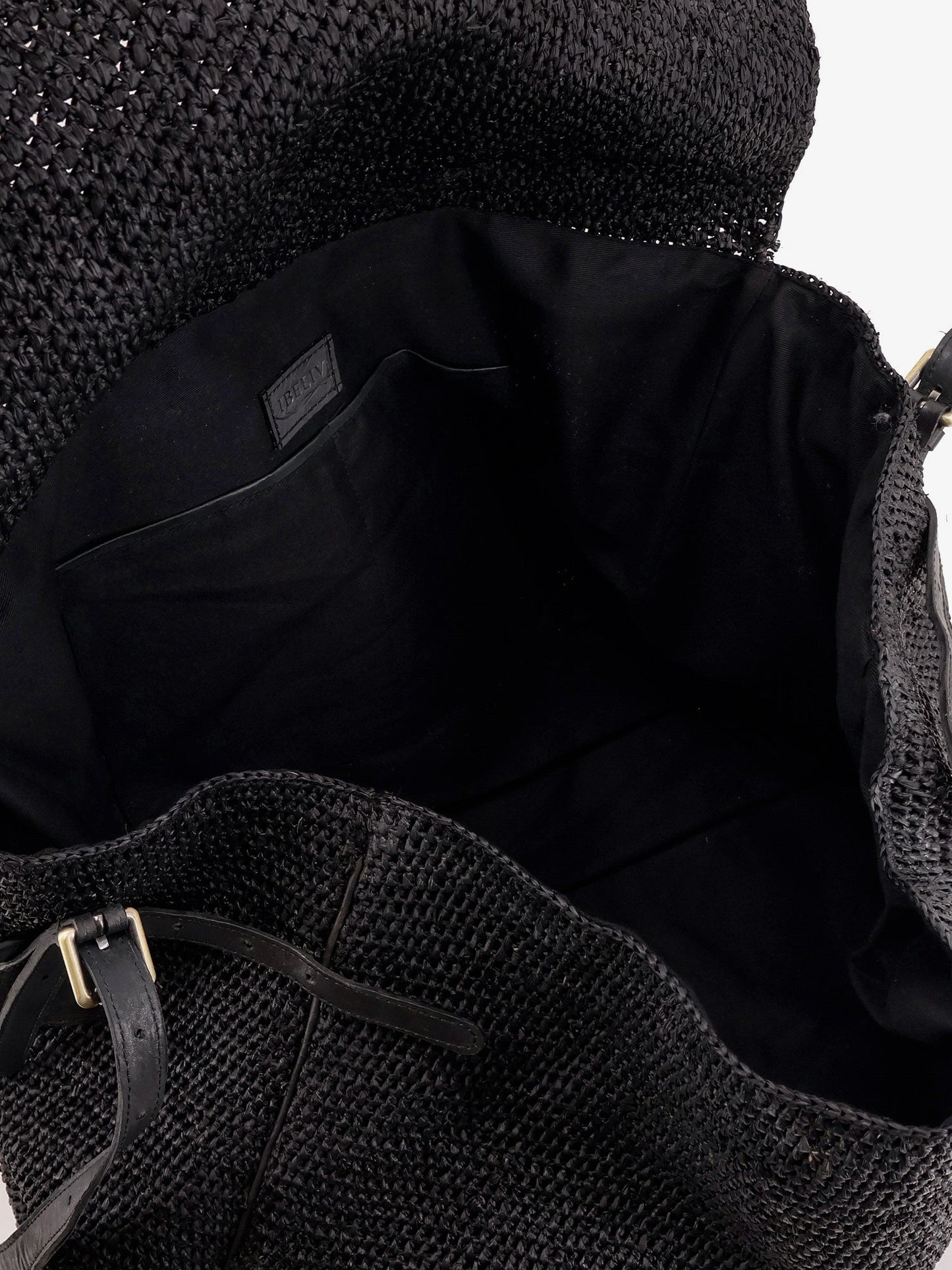 Alpha Raffia Shoulder Bag