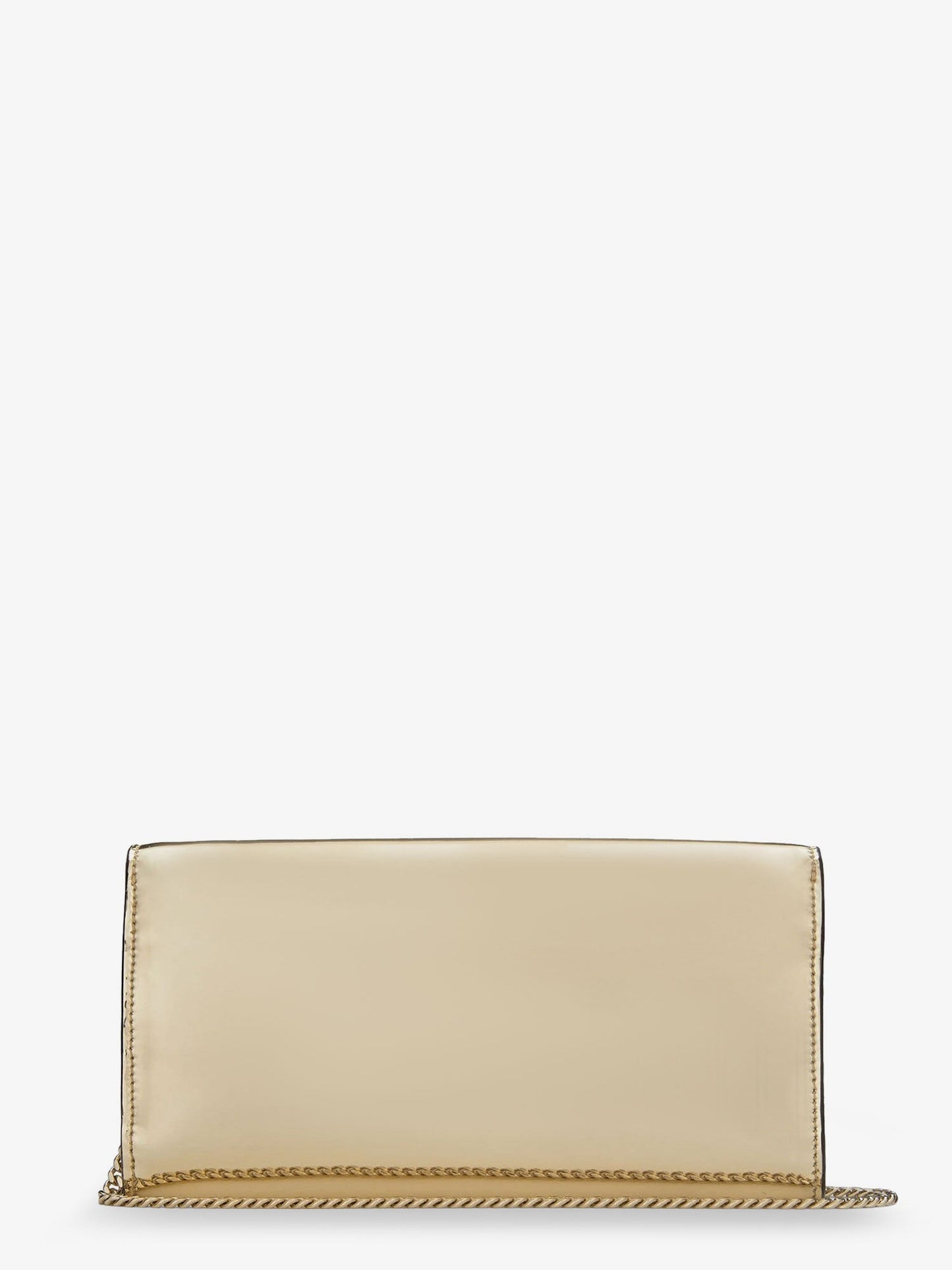 Emmie metallic leather clutch