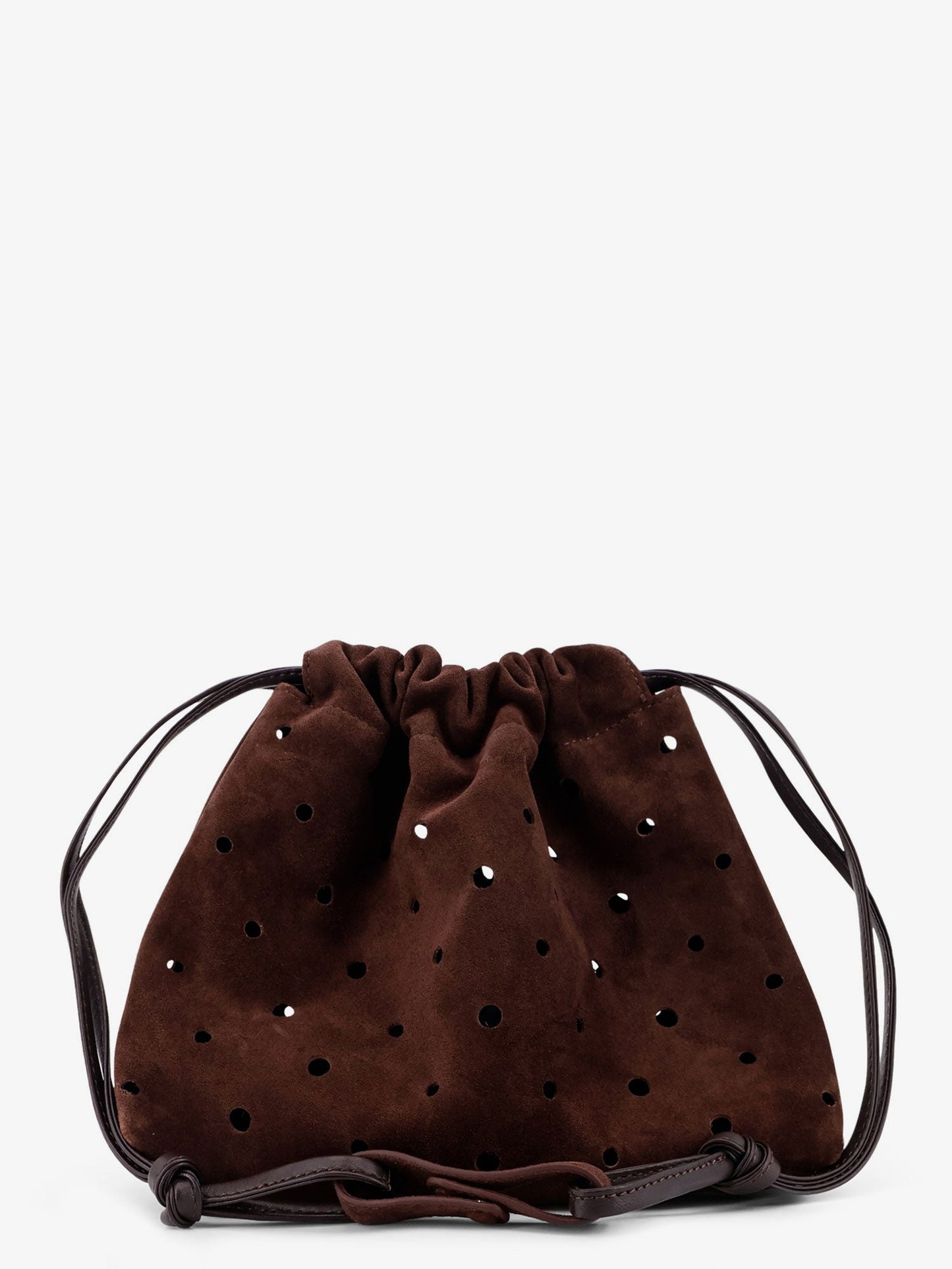 Romy suede shoulder bag