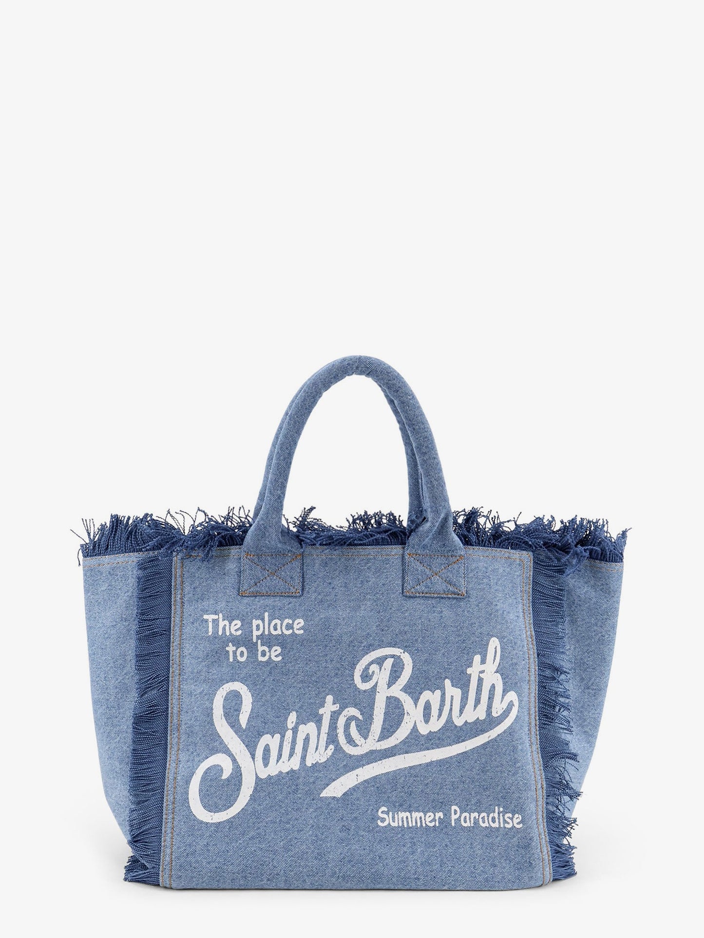 Vanity denim shoulder bag