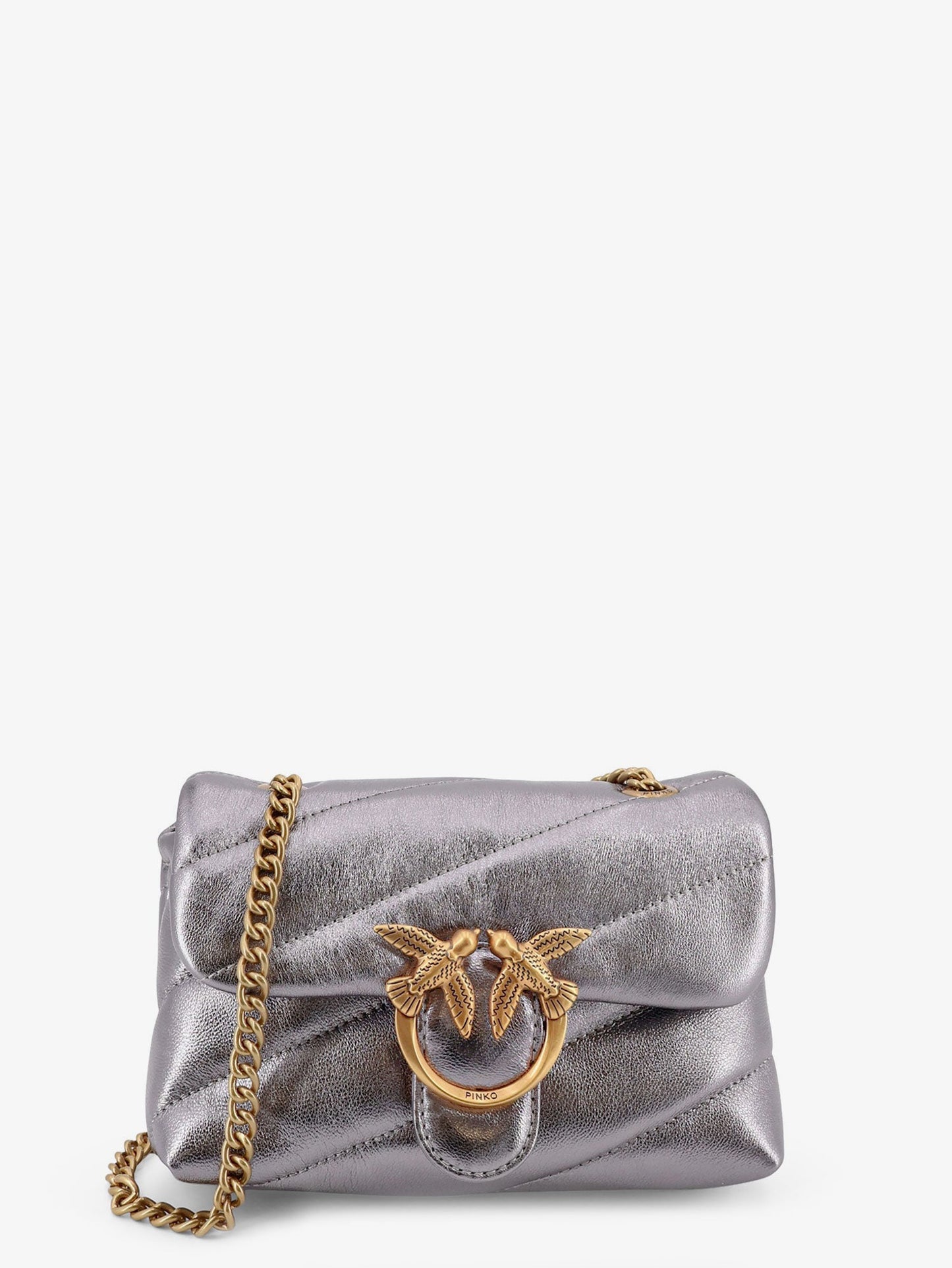 Laminated leather Baby Love Puff crossbody bag
