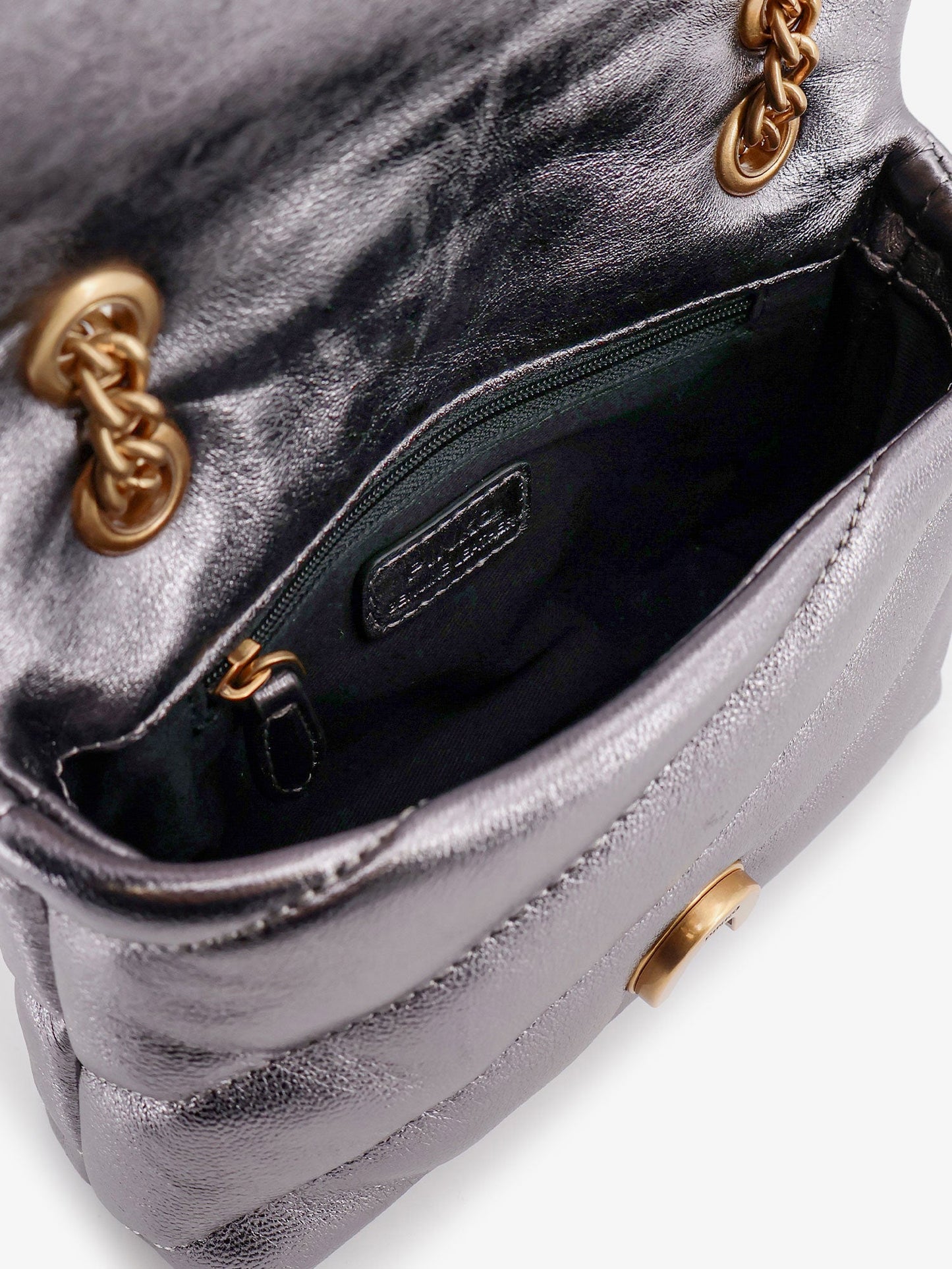 Laminated leather Baby Love Puff crossbody bag
