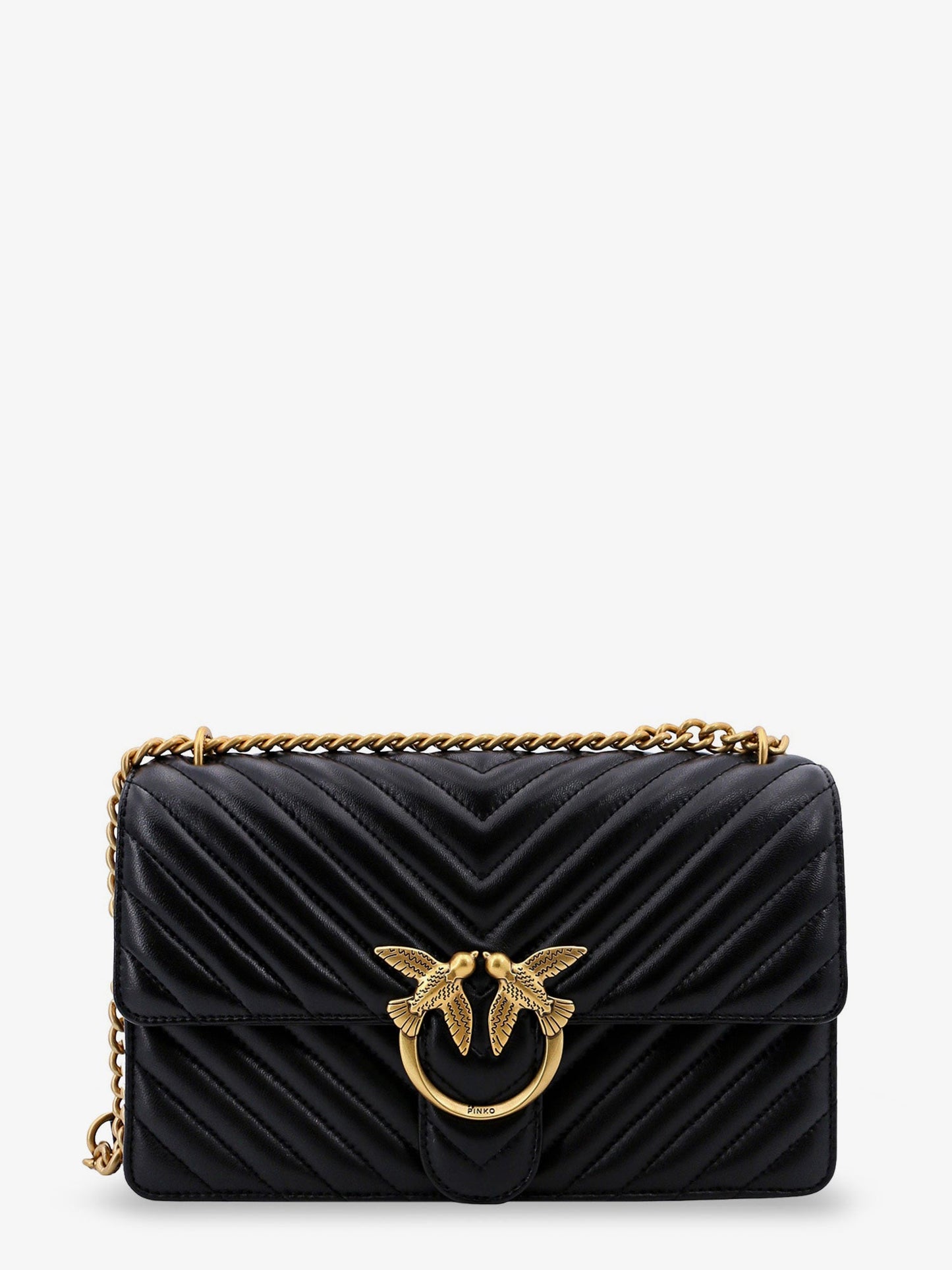 Love One quilted leather crossbody bag