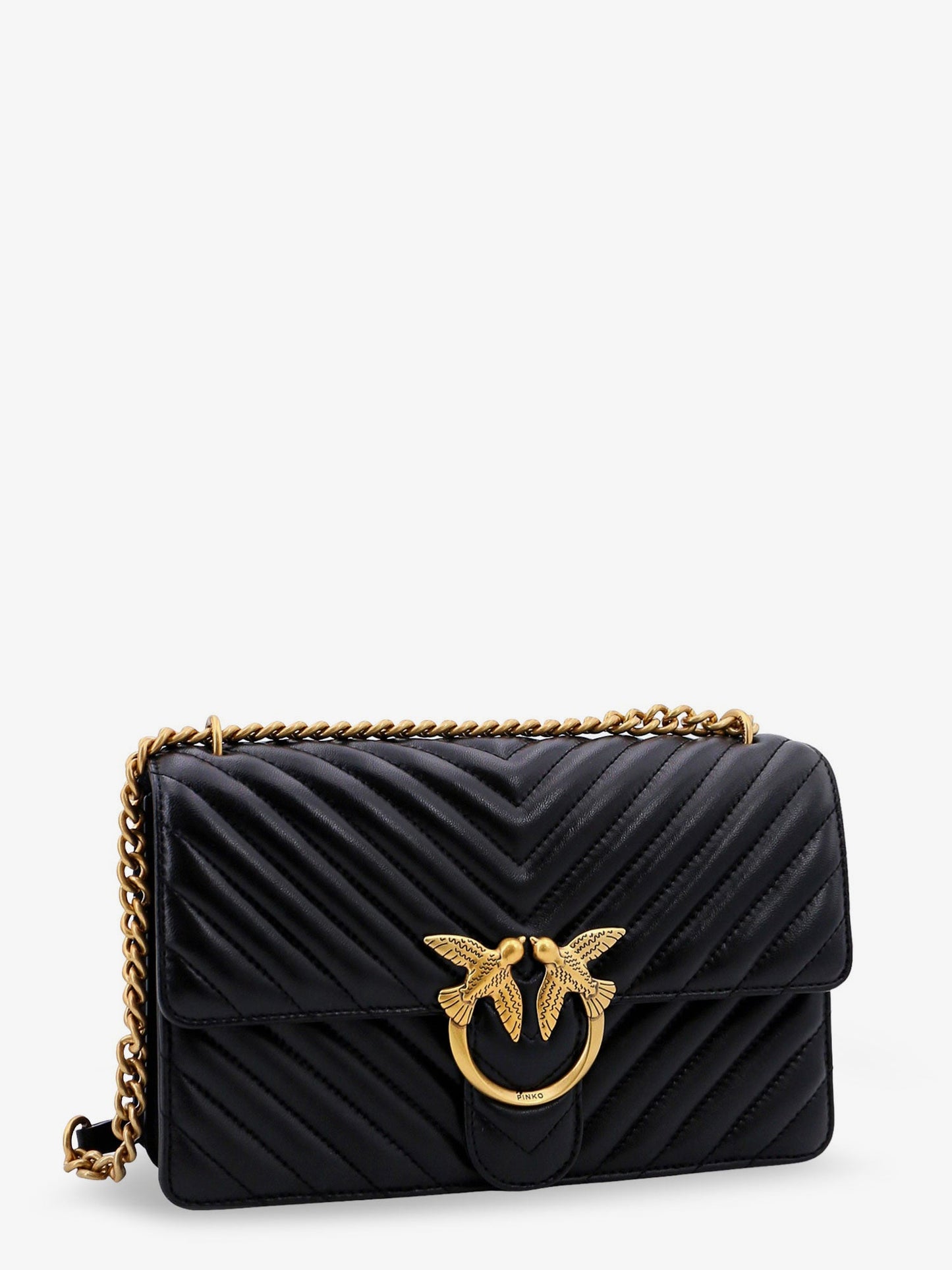 Love One quilted leather crossbody bag
