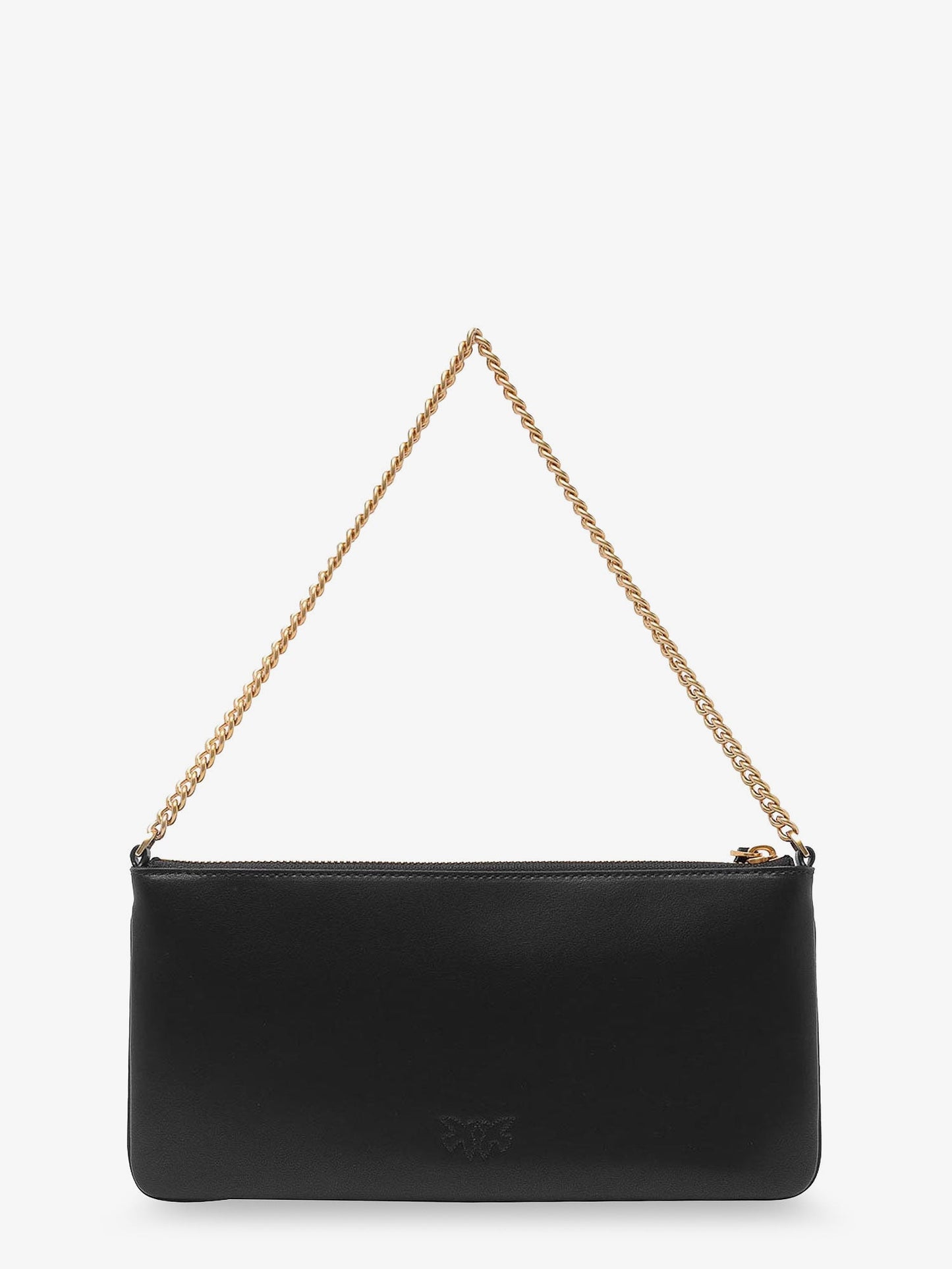 Horizontal Flat leather shoulder bag