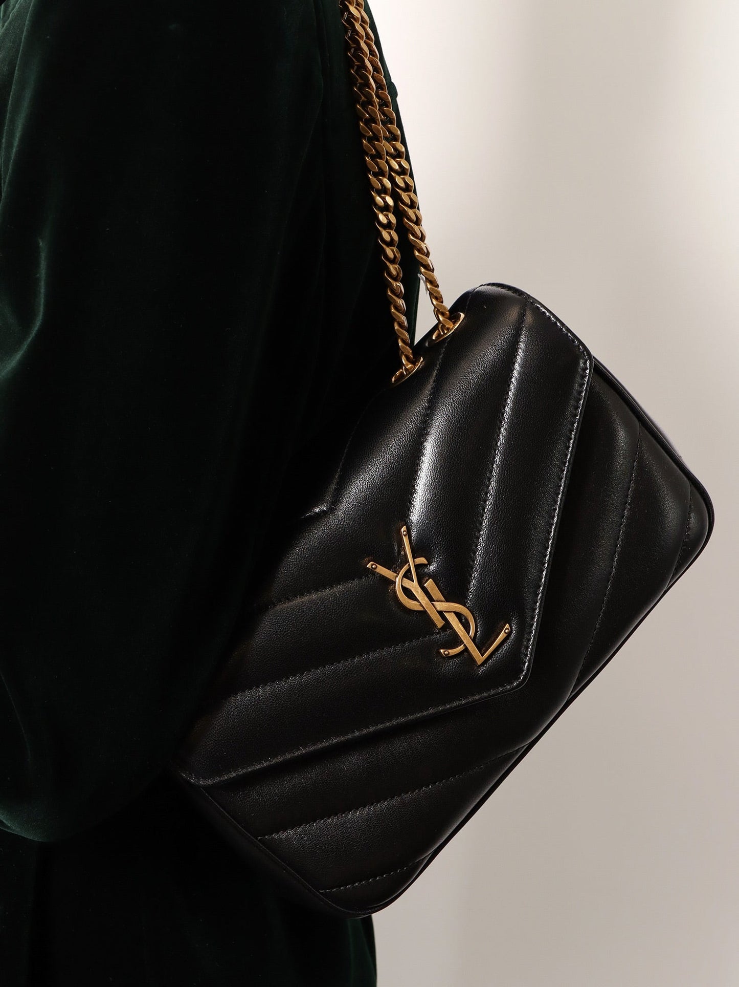 Loulou Small matelassé leather shoulder bag
