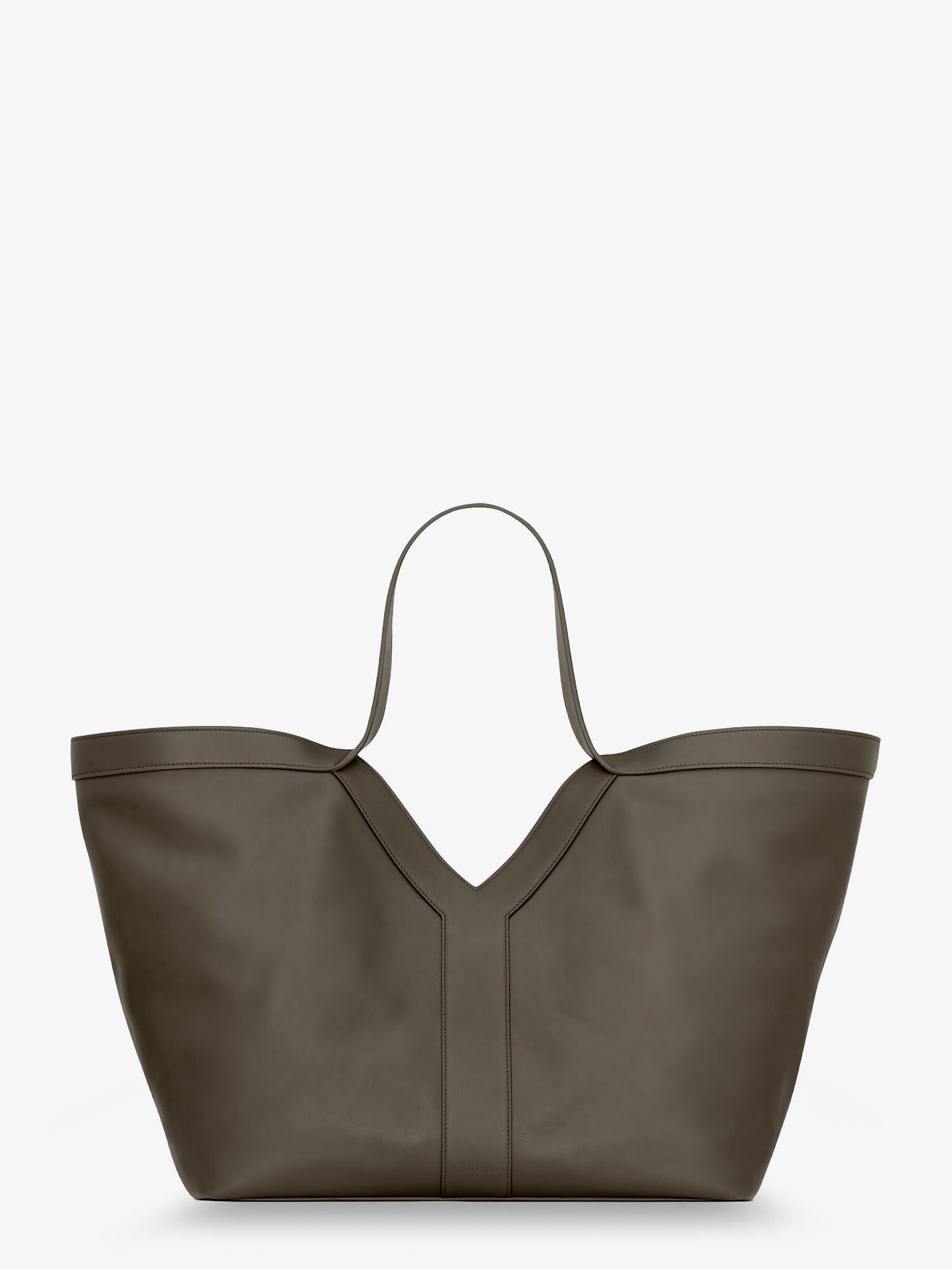 Tote Y hammered leather shoulder bag