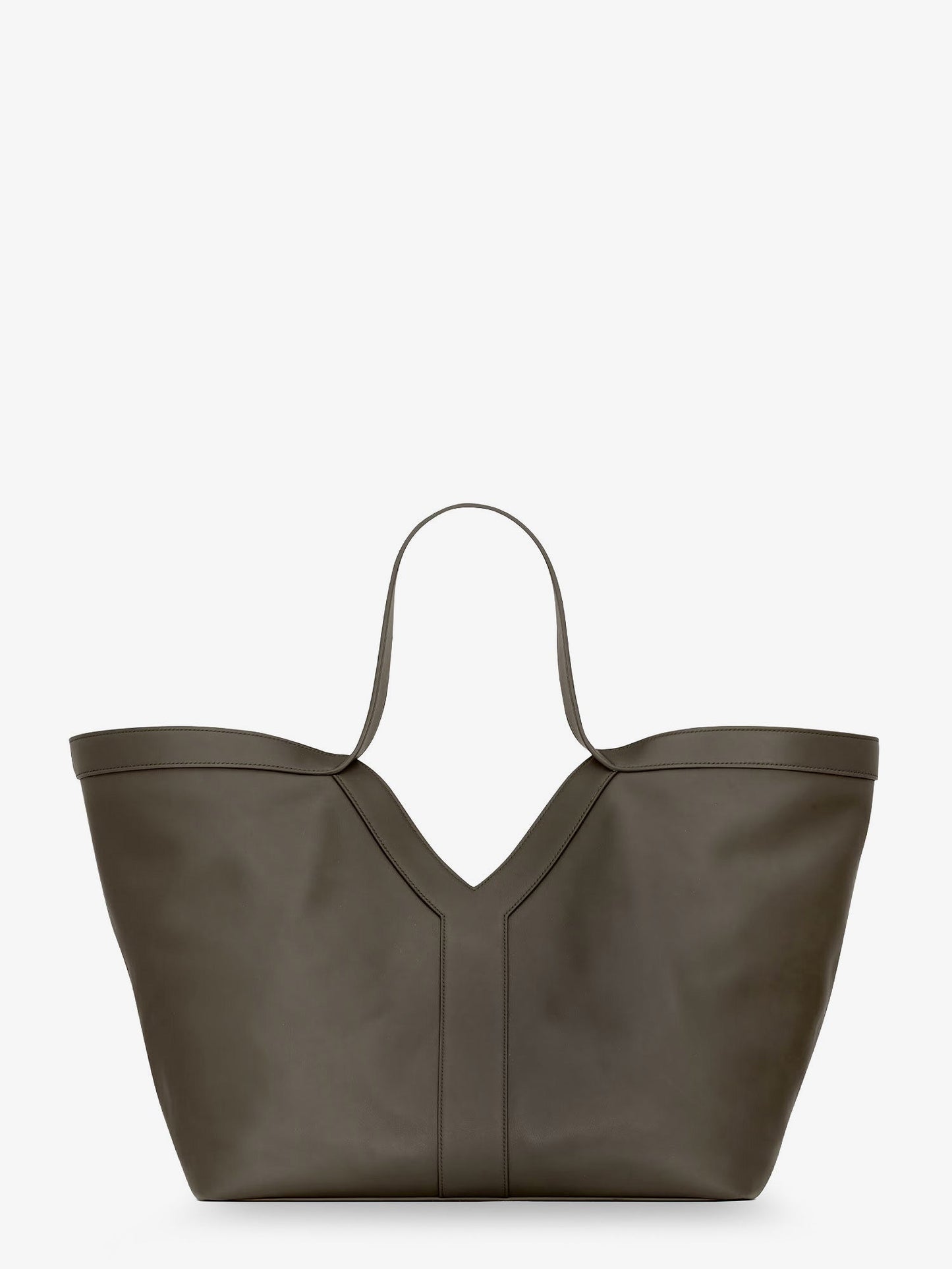 Tote Y hammered leather shoulder bag