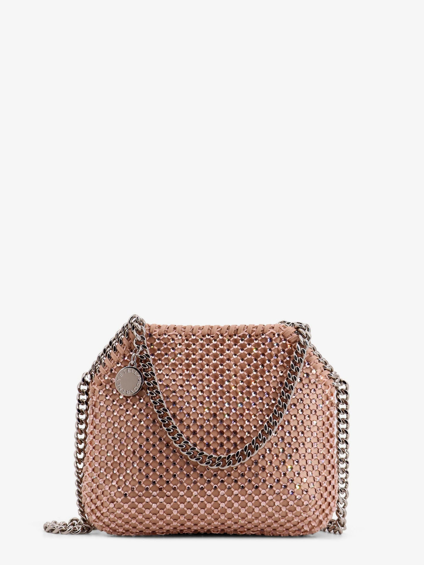 Falabella Mini mesh and crystal crossbody bag