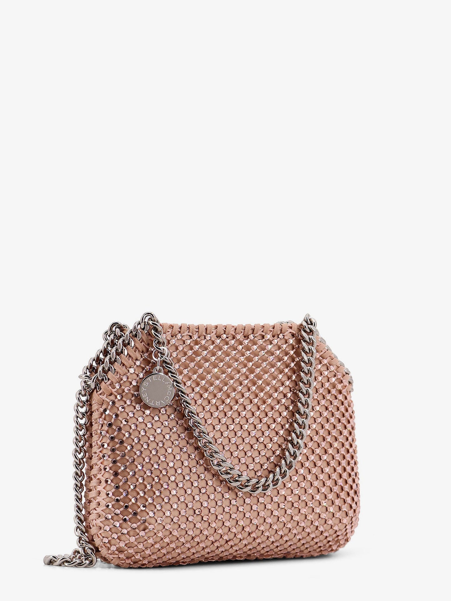 Falabella Mini mesh and crystal crossbody bag