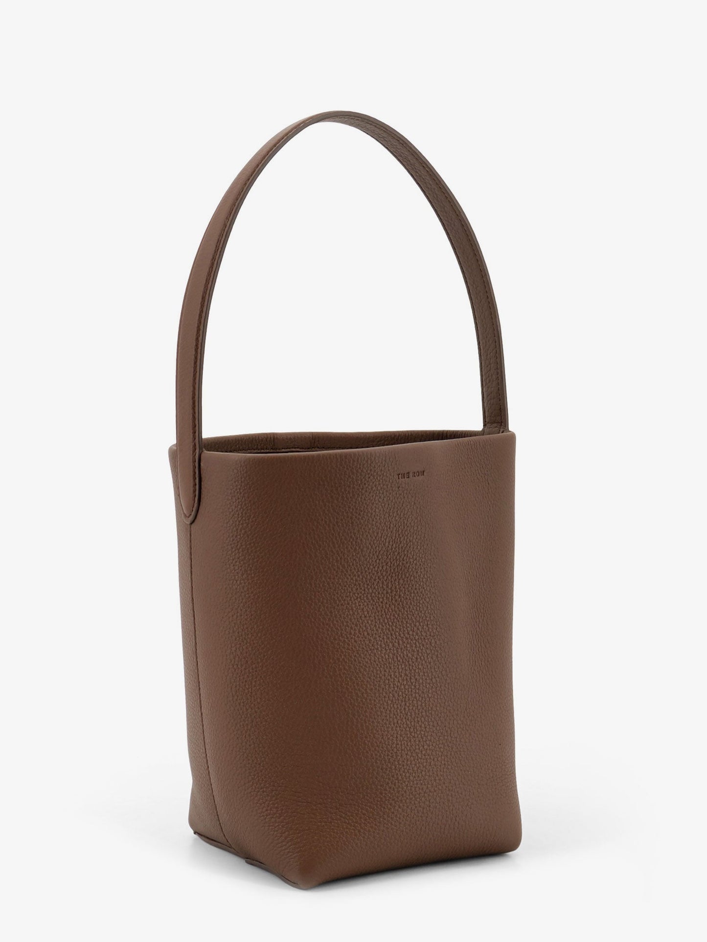 Small N/S Park Tote hammered leather bucket bag