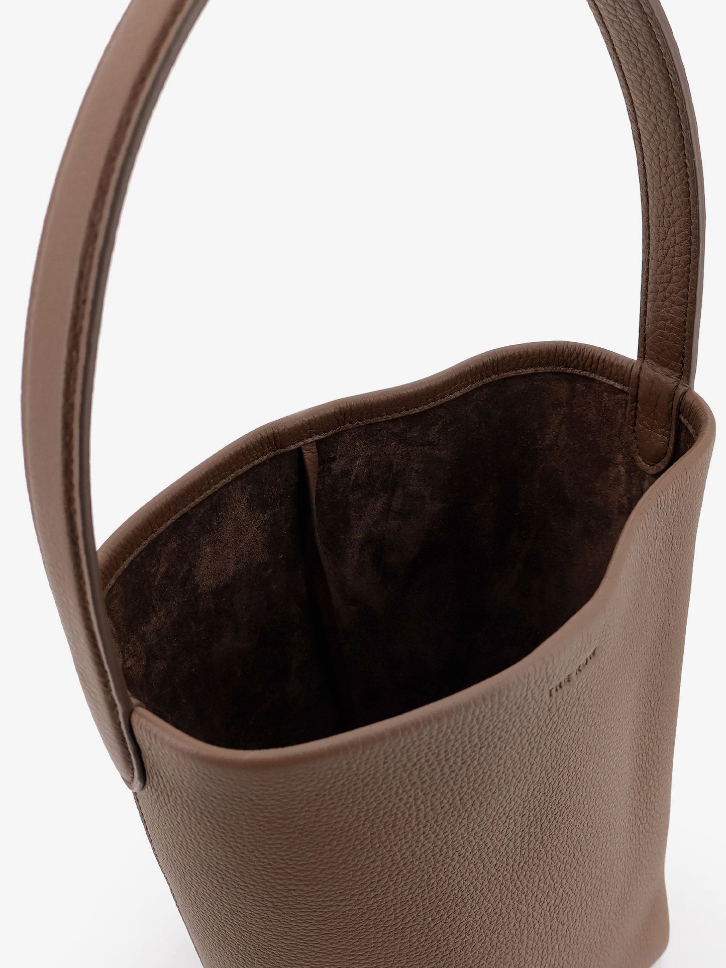 Small N/S Park Tote hammered leather bucket bag
