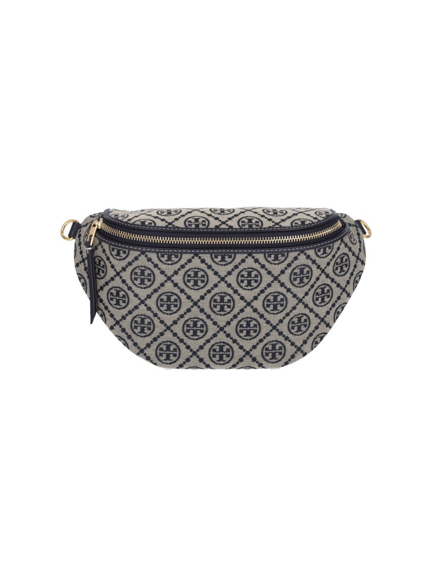 Tory Burch "T Monogram" Bum Bag, In Blue Cotton