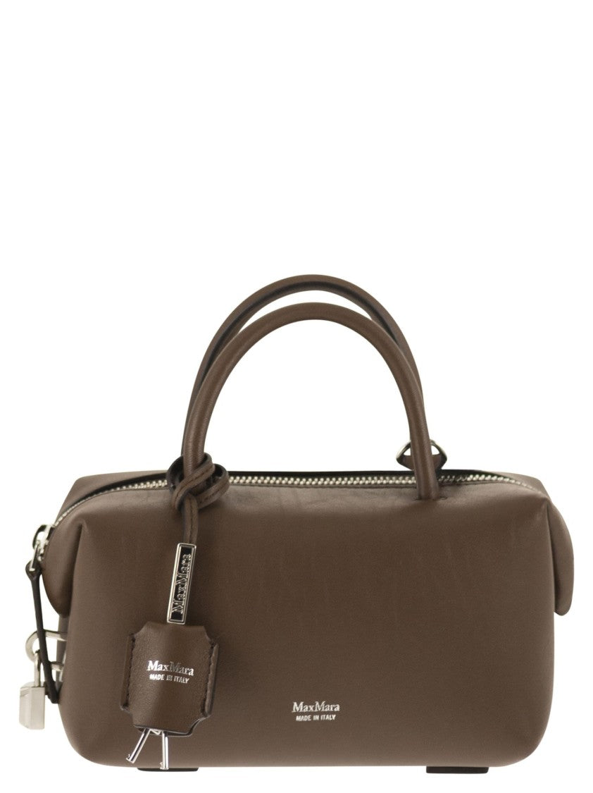 Max Mara Holdalls - Small Natural Leather Satchel