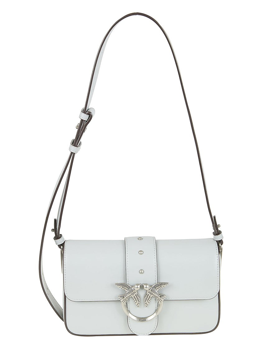 Pinko Leather Slouchy Shoulder Bag With Adjustable Straps