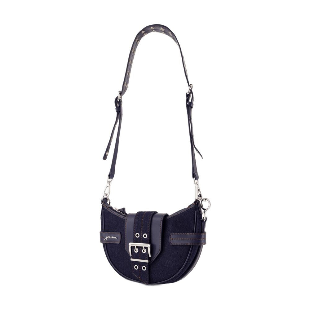 Ganni Bucky Small Crossbody - Cotton - Blue
