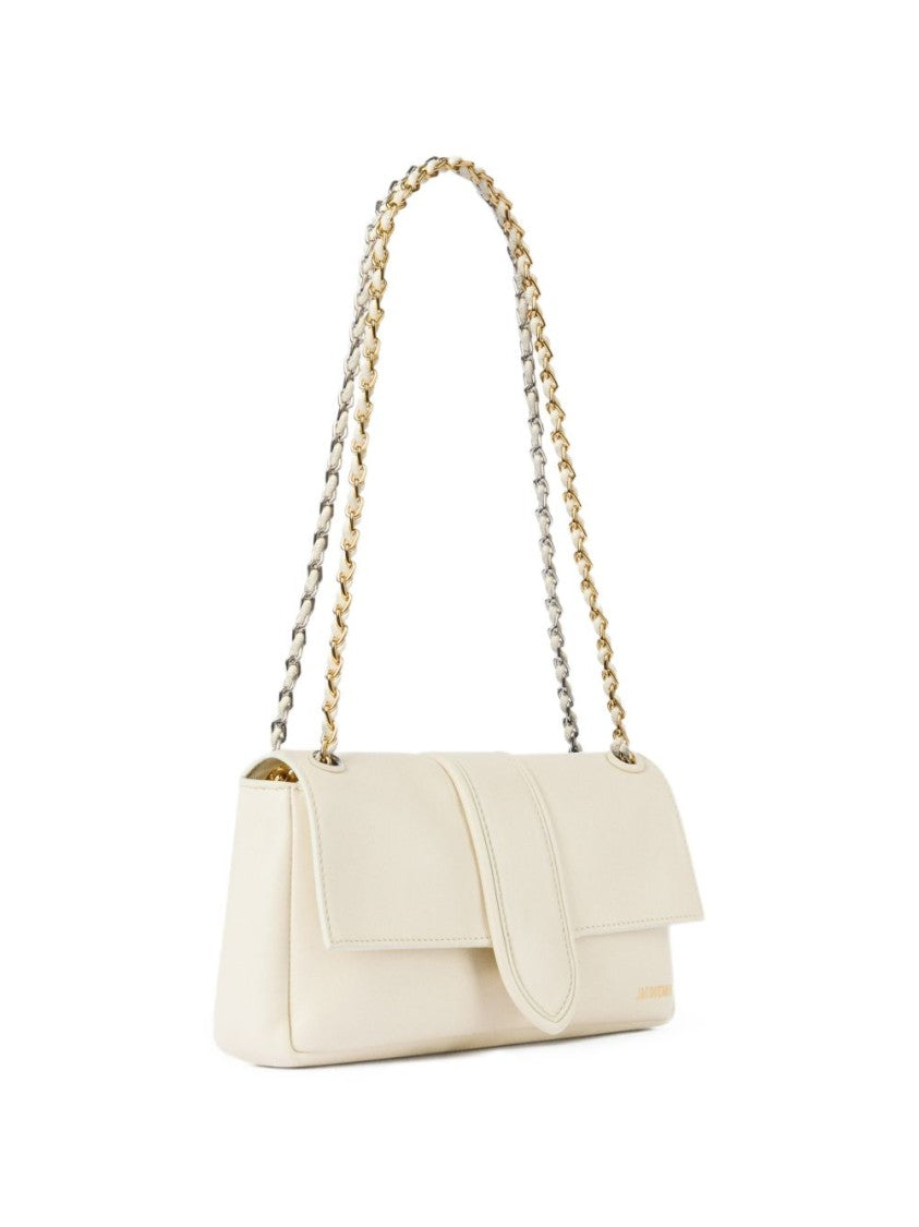 Jacquemus Light Ivory Chain Shoulder Strap Bag