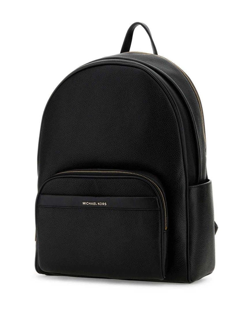 Michael Kors Textured Leather Backpack With Gold Accents