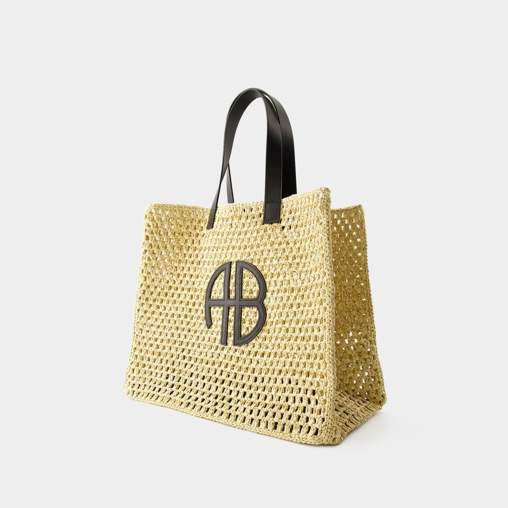 Anine Bing Large Rio Tote Bag  - Synthetic - Beige
