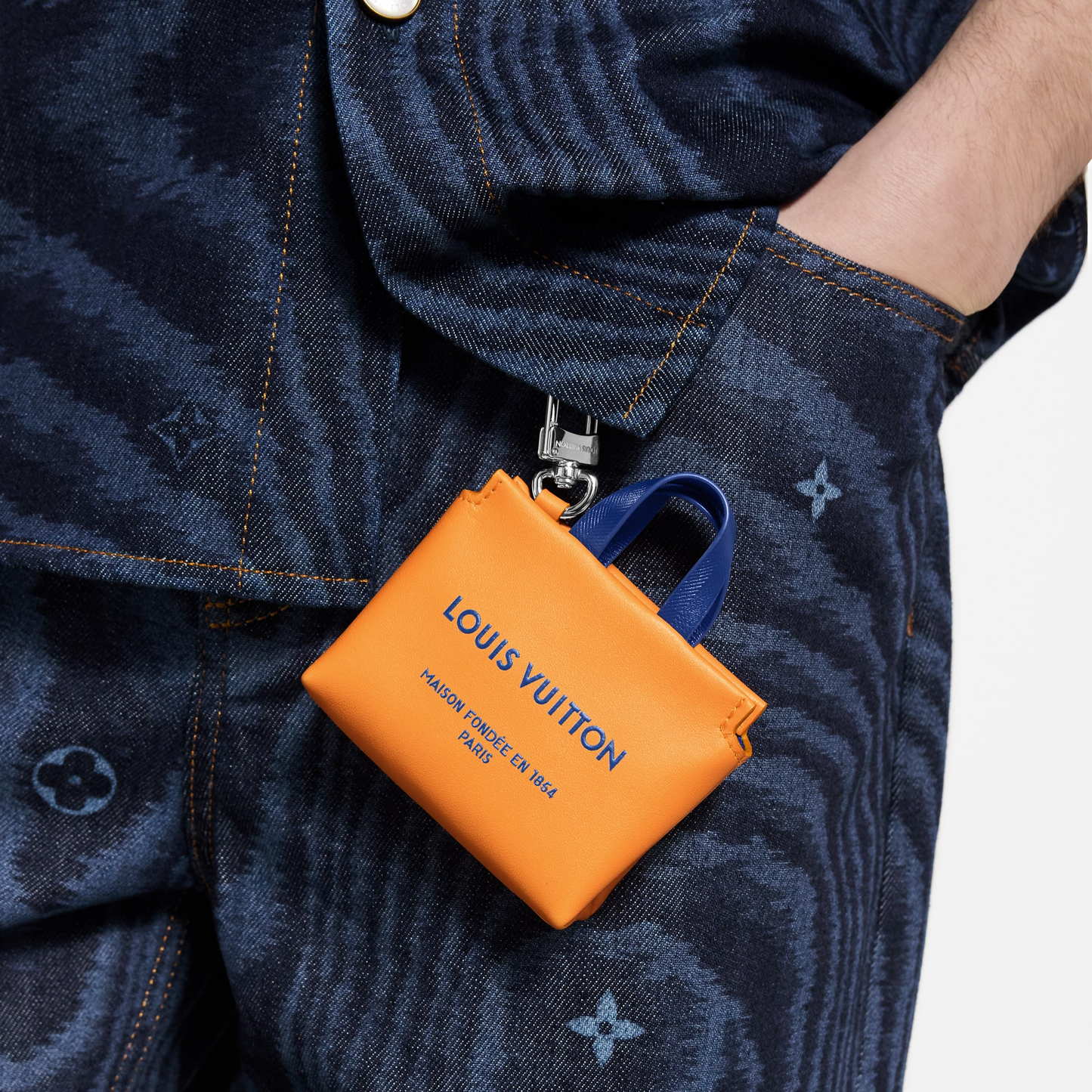 LV Mini Shopper Bag Charm
