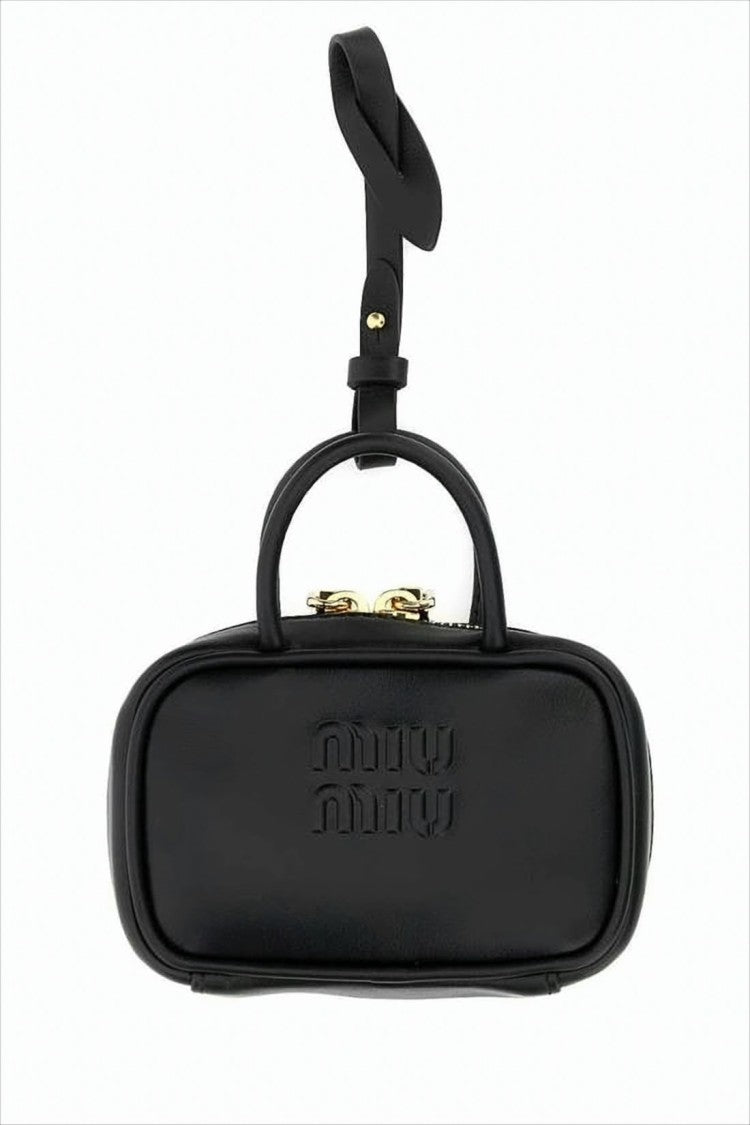 Miu Miu Rectangular Smooth Calf Leather Tote Bag