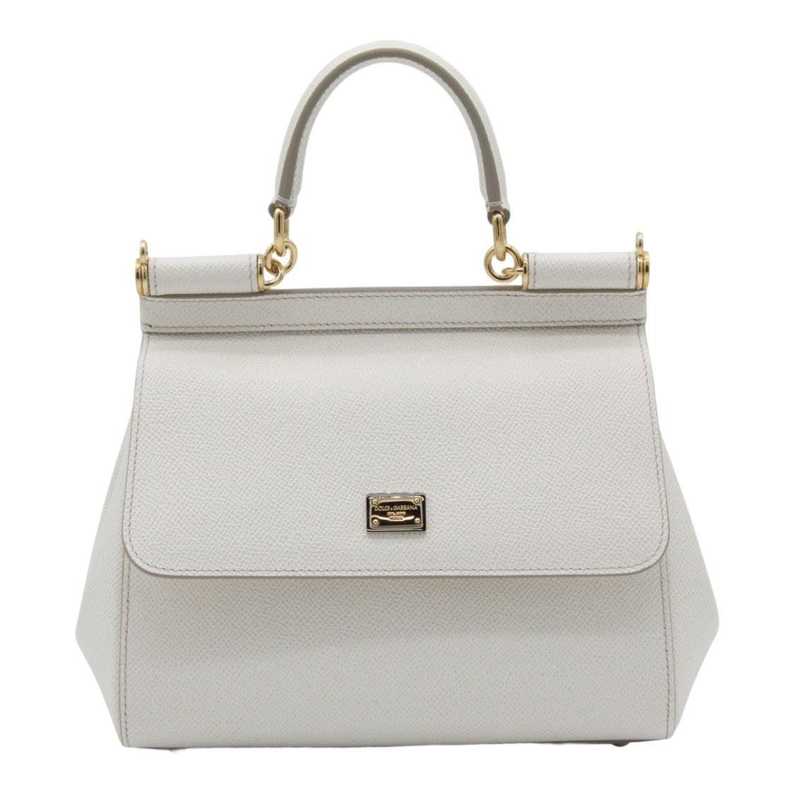 Dolce & Gabbana Structured Trapezoidal Handbag With Textured Surface