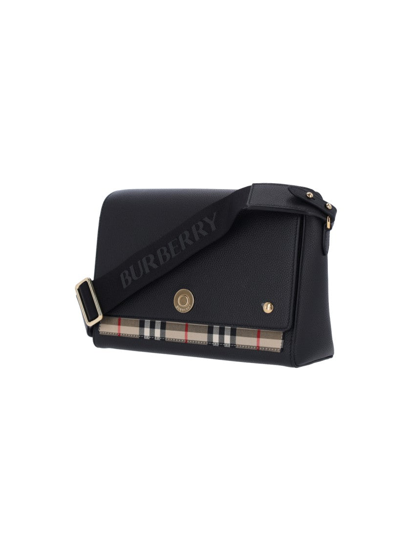 Burberry Check-Pattern Rectangular Shoulder Bag