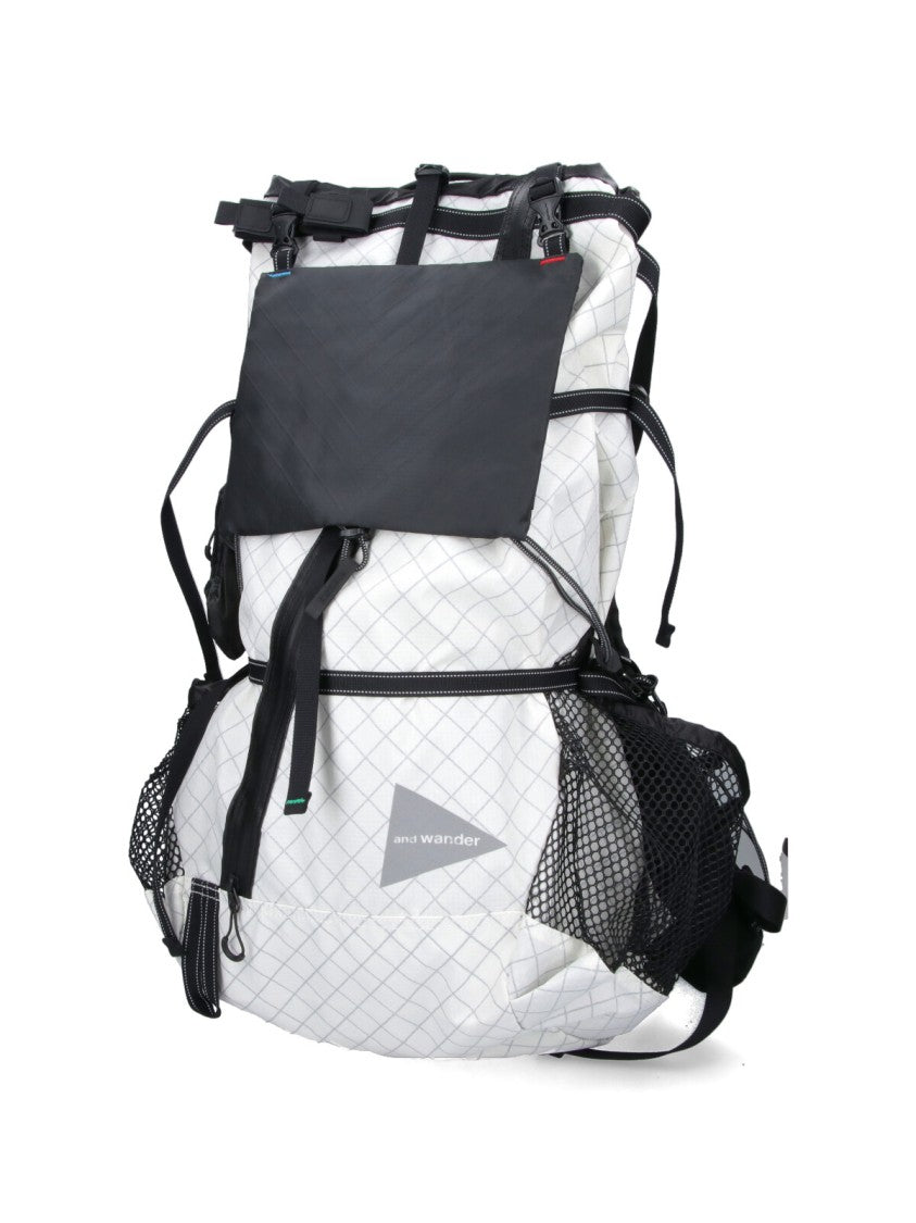 And Wander Minimalist White Bag With Smooth Texture