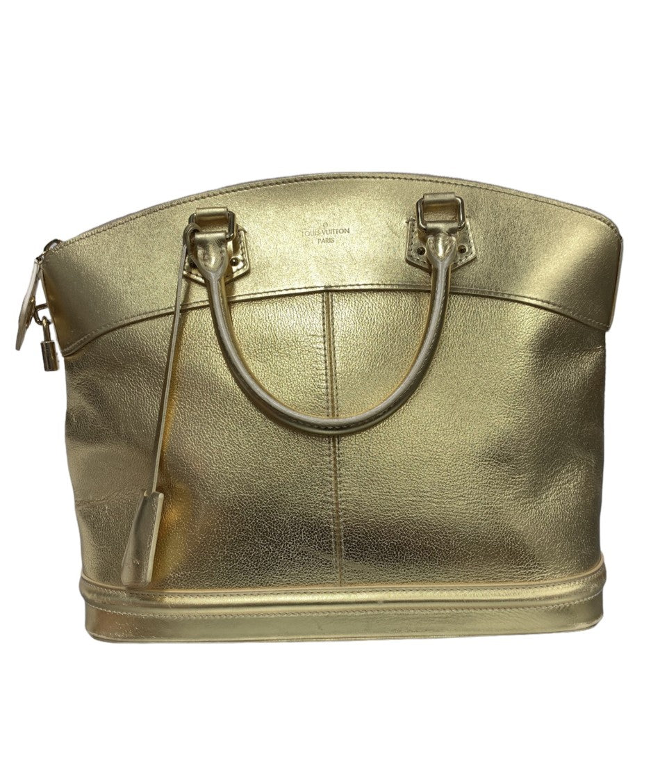 Louis Vuitton Gold Lockit Gm Bag