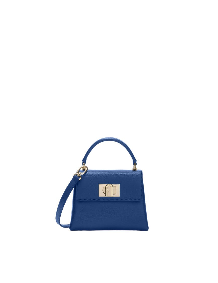 Furla 1927 Mini Leather Top Handle, Indigo